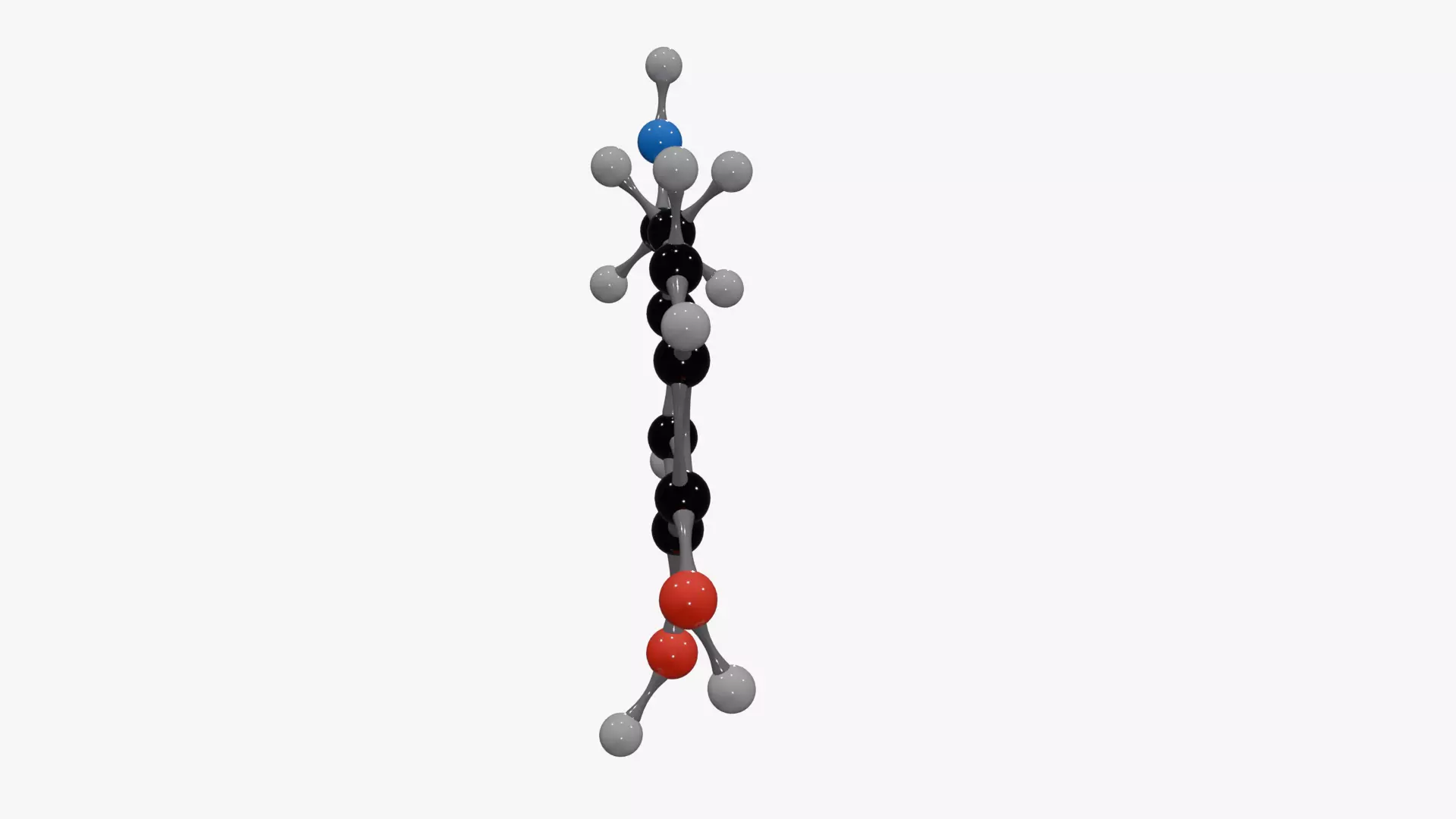 Dopamine Molecule Low-poly 3D model_6
