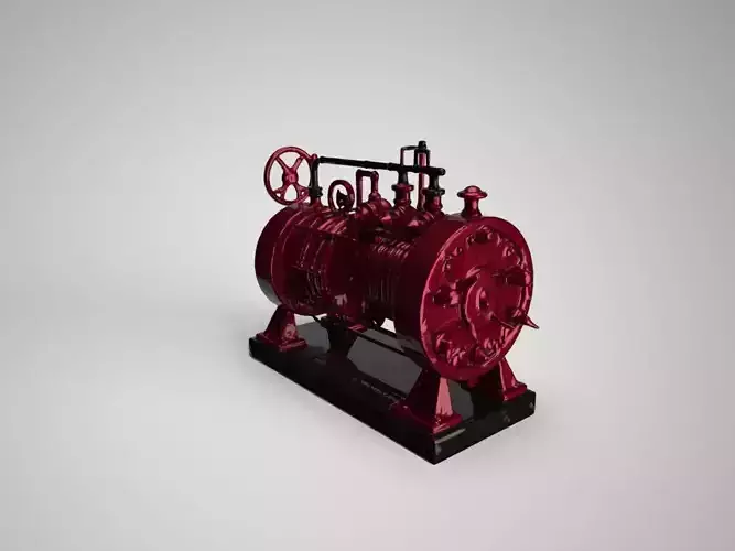 Victorian Steam Engine 3D Model 3D print model
