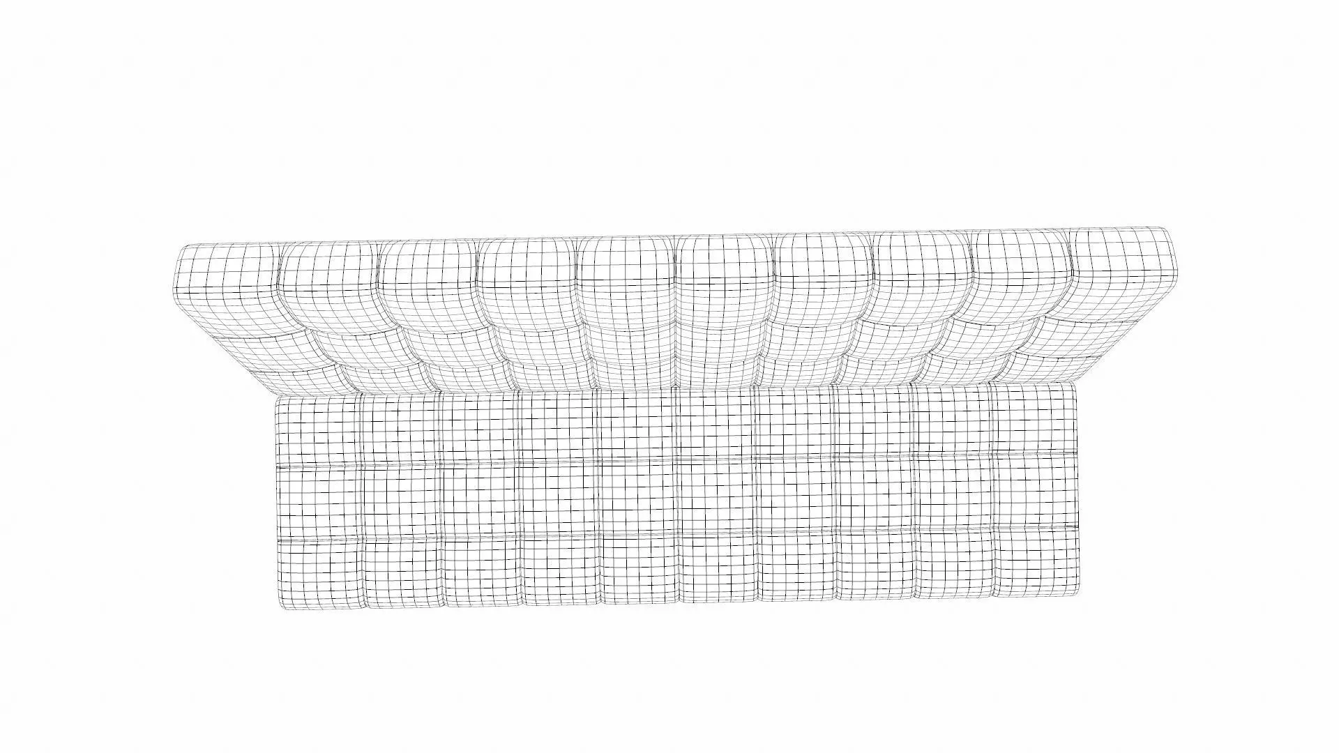 Contemporary Sofa Low-poly 3D model_12