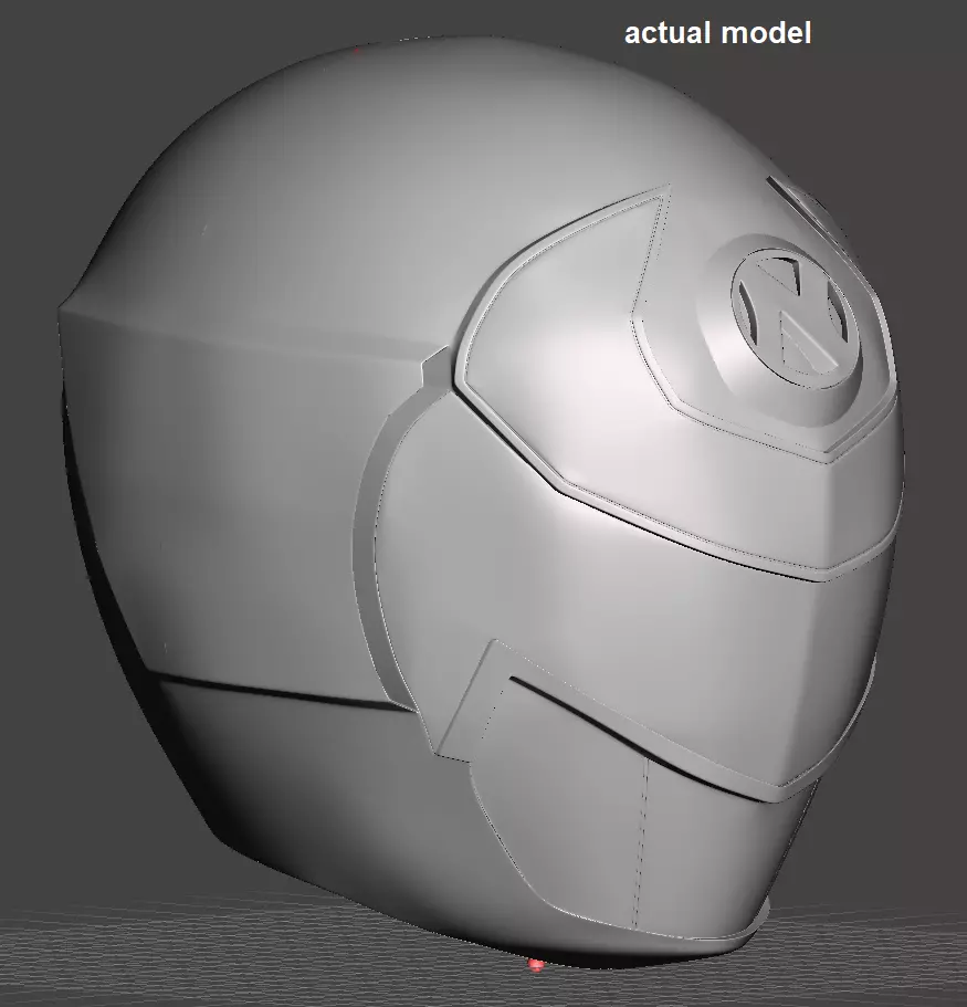 Power Rangers Ninjor MMPR Helmet 3D print model_4