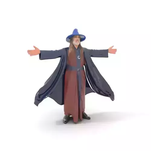 Wizard Character Model Pack with Dynamic Cape