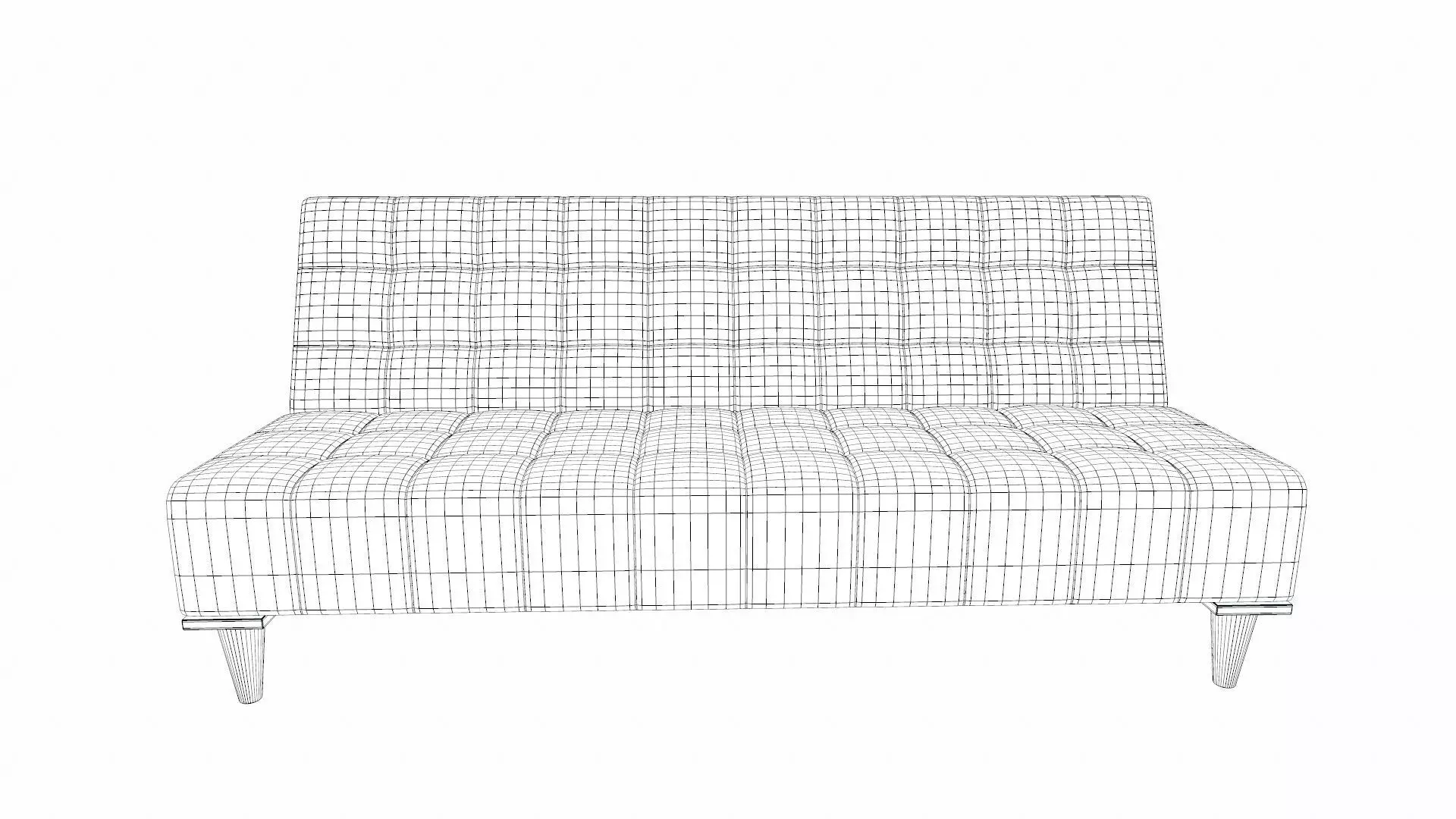 Contemporary Sofa PBR Textured Low-poly 3D model_11