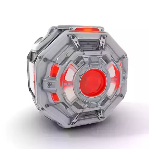 Futuristic SciFi Energy Core model pack Low-poly 3D model