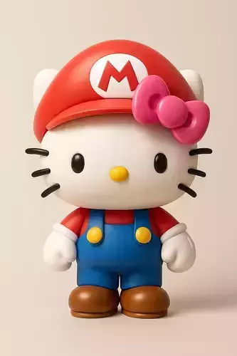 Hello Kitty Mario Bros 3d Model