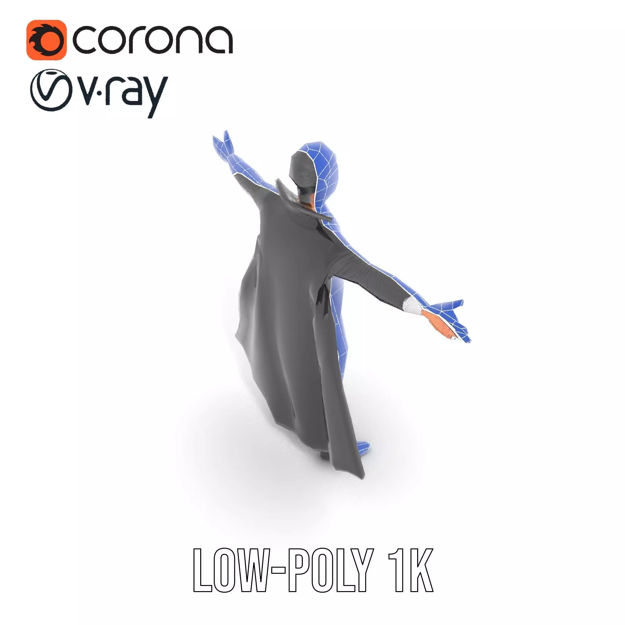 Vampire Character Model Pack Low-poly 3D model_29