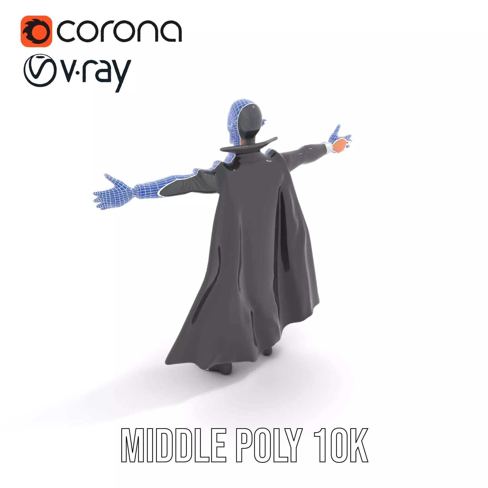 Vampire Character Model Pack Low-poly 3D model_16