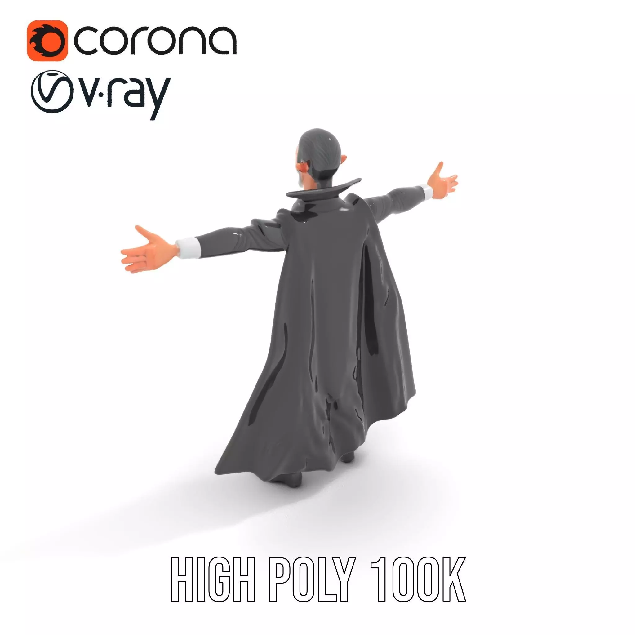 Vampire Character Model Pack Low-poly 3D model_15