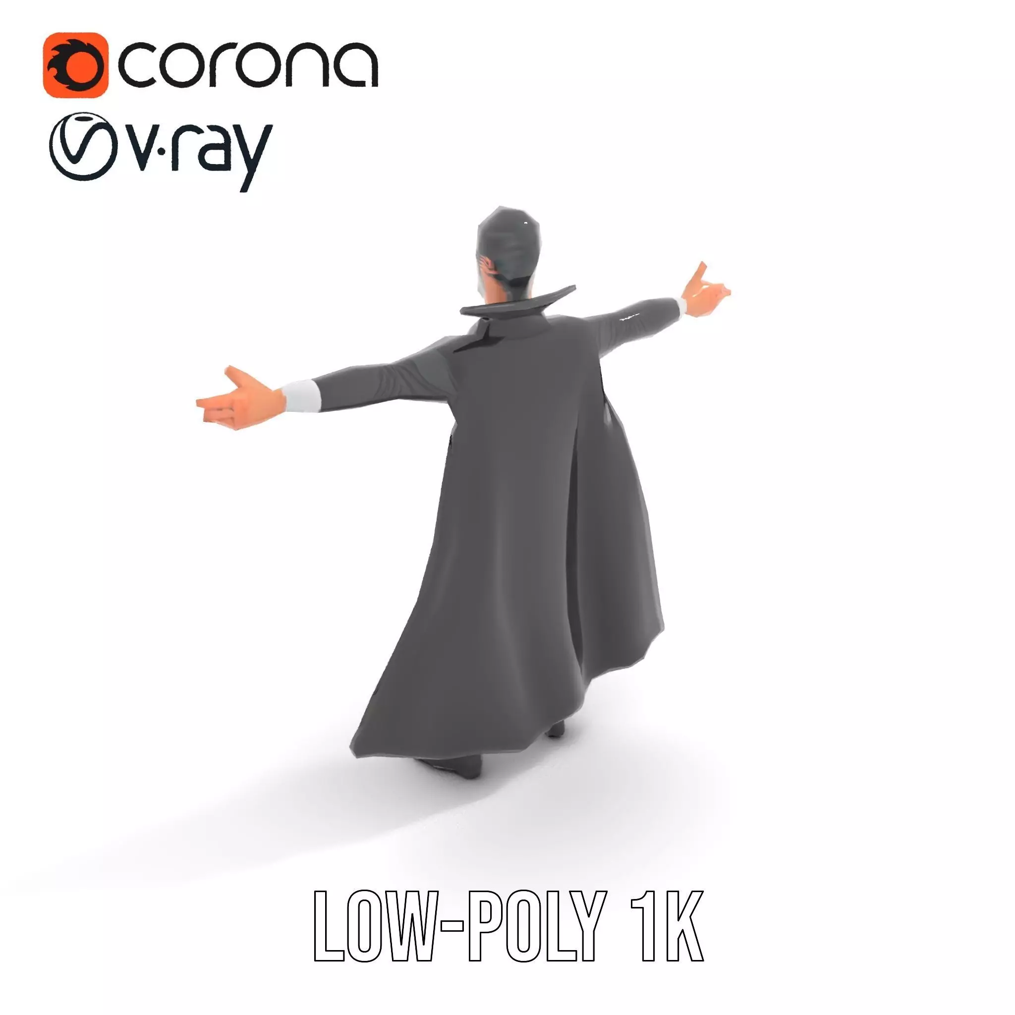 Vampire Character Model Pack Low-poly 3D model_8