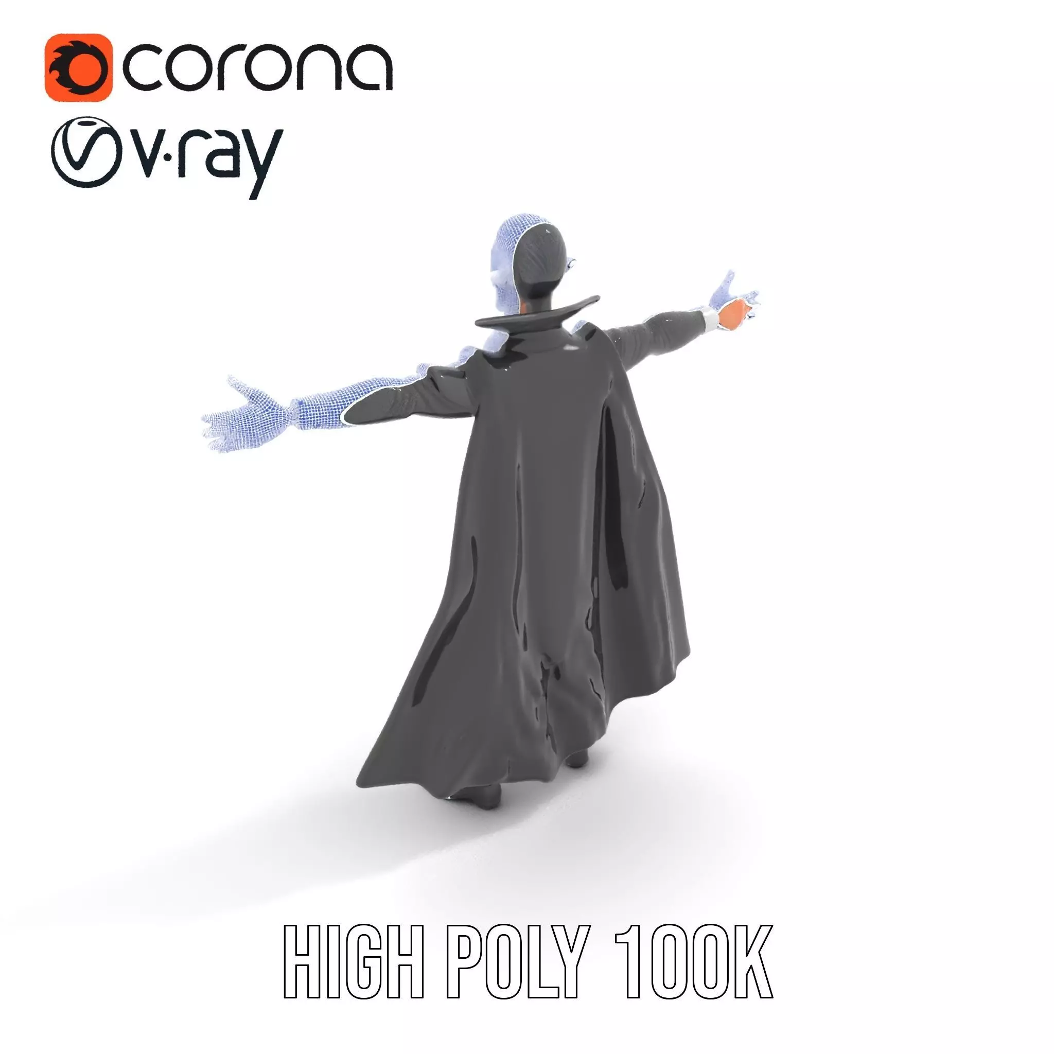 Vampire Character Model Pack Low-poly 3D model_32