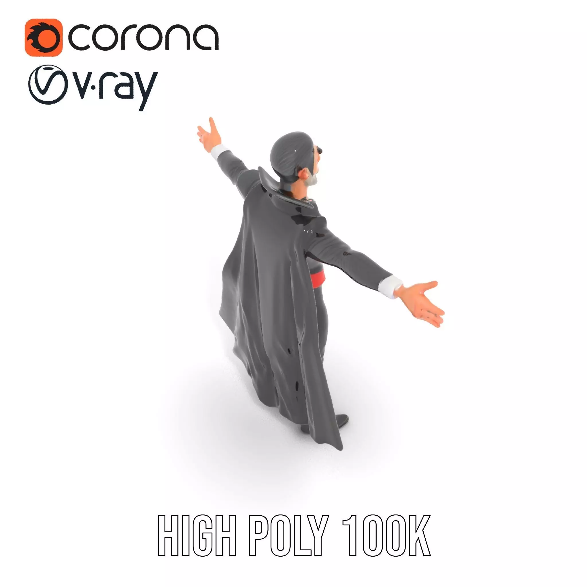 Vampire Character Model Pack Low-poly 3D model_18