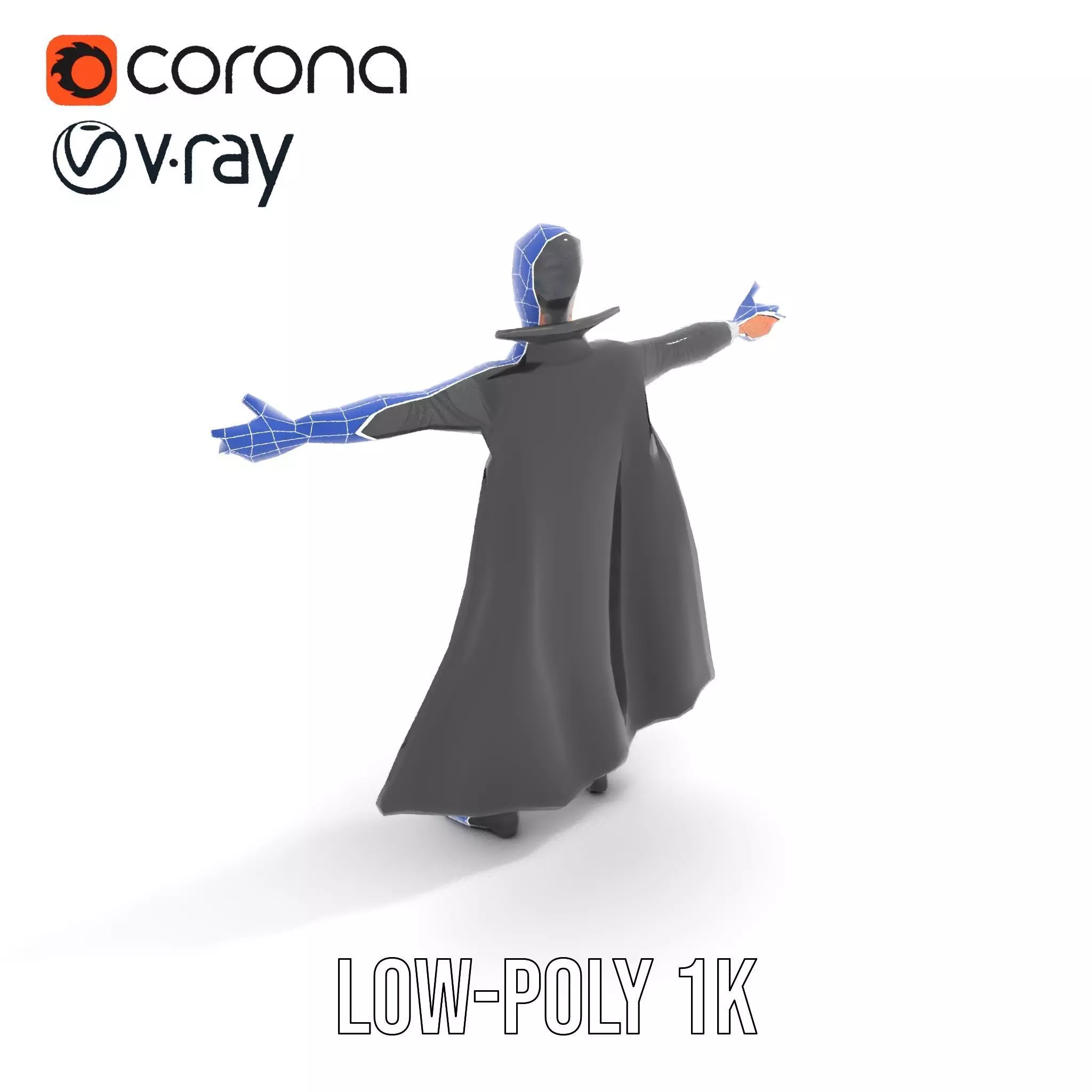 Vampire Character Model Pack Low-poly 3D model_11