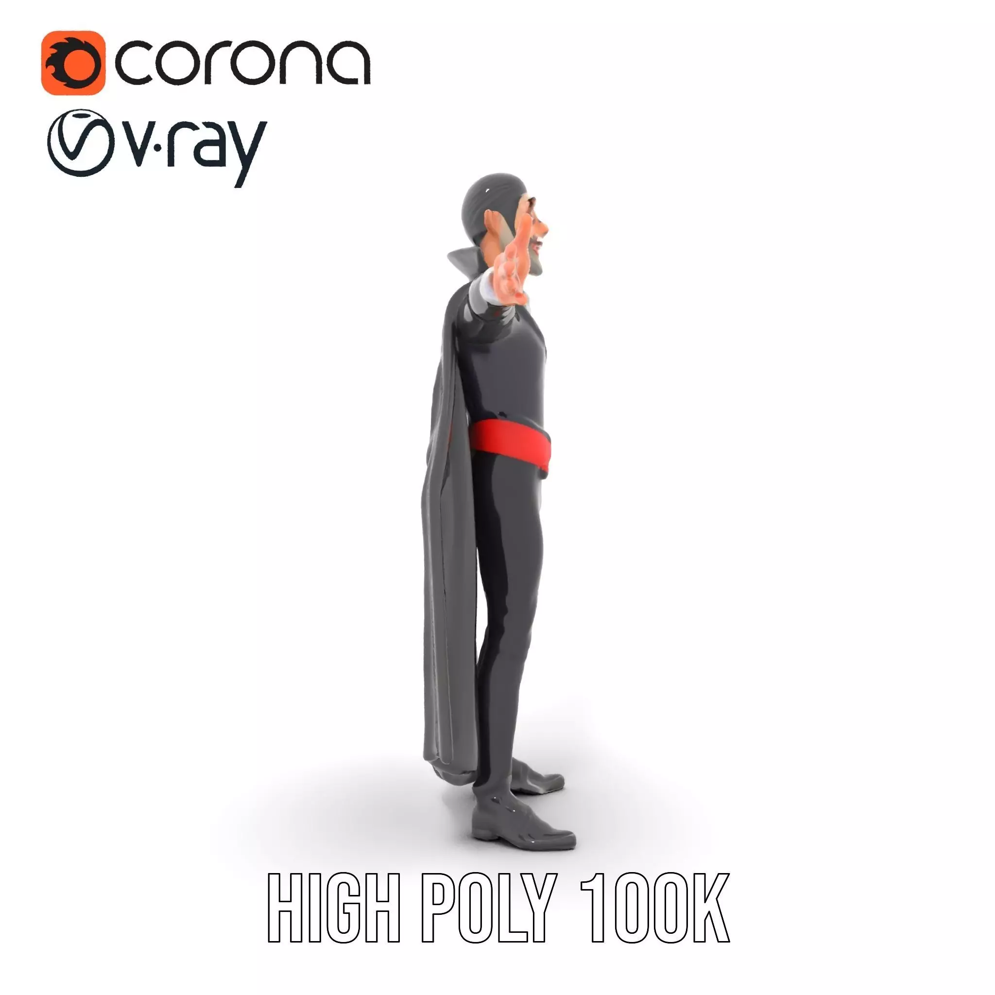 Vampire Character Model Pack Low-poly 3D model_24