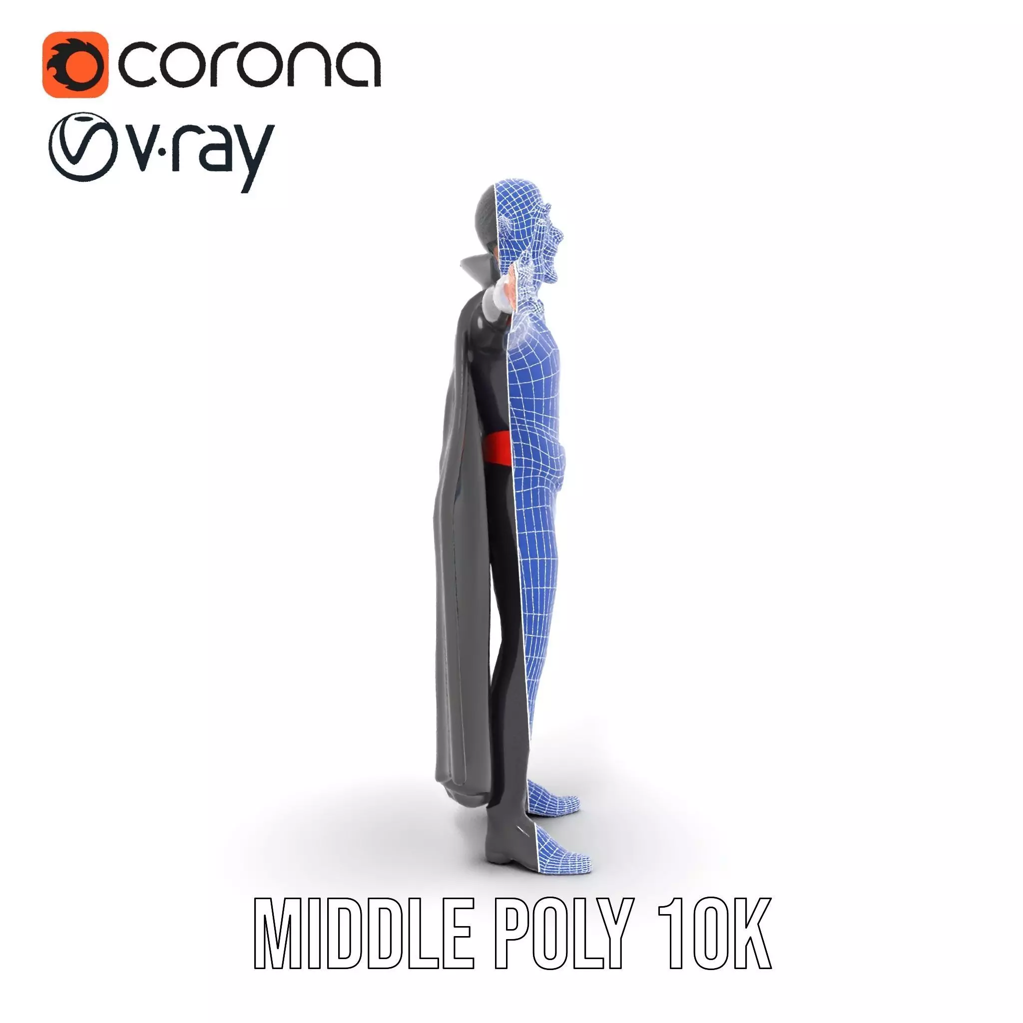 Vampire Character Model Pack Low-poly 3D model_30