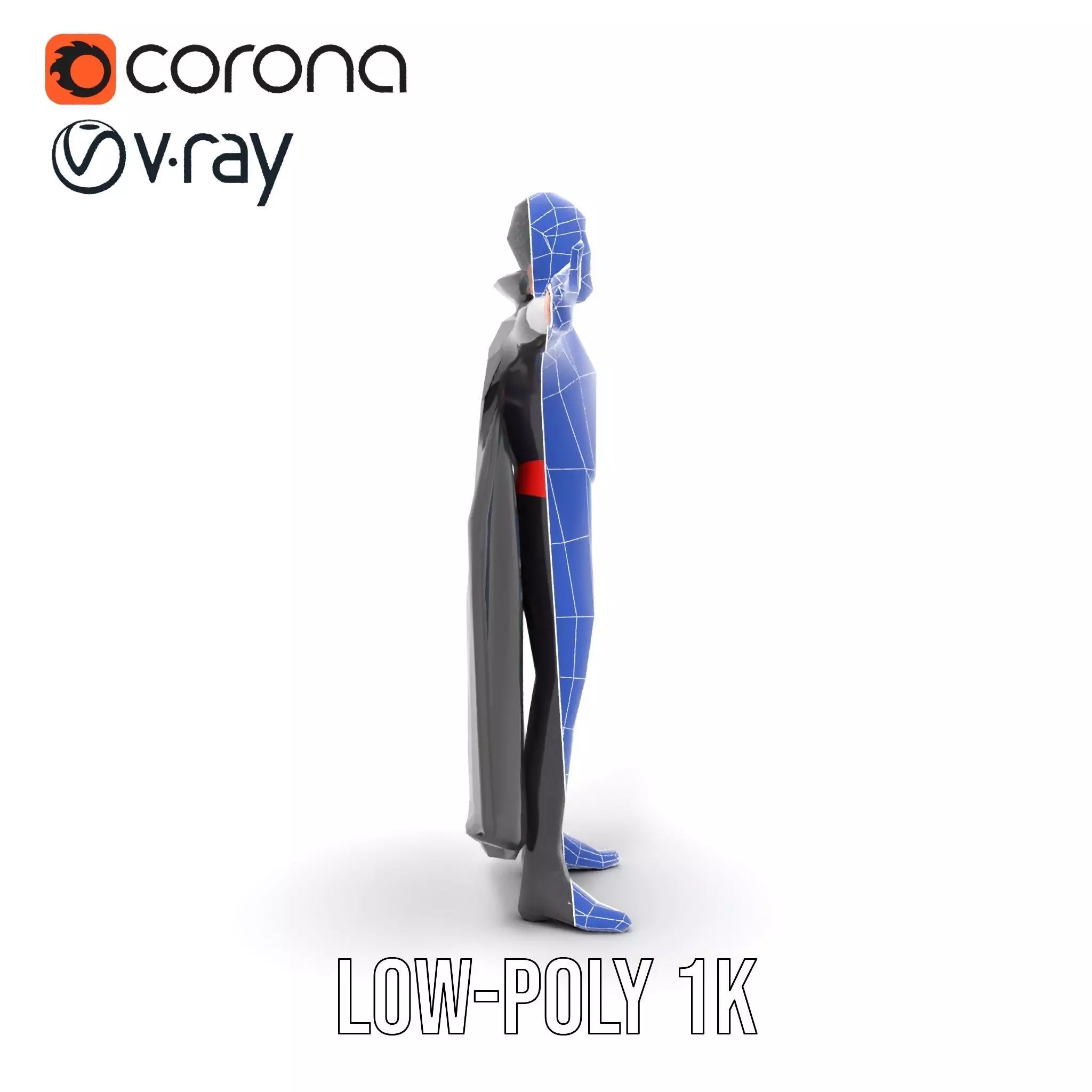 Vampire Character Model Pack Low-poly 3D model_31