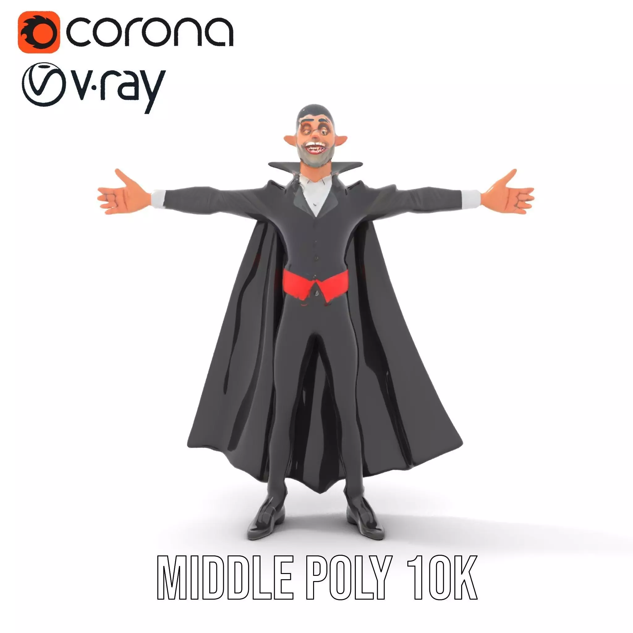 Vampire Character Model Pack Low-poly 3D model_13