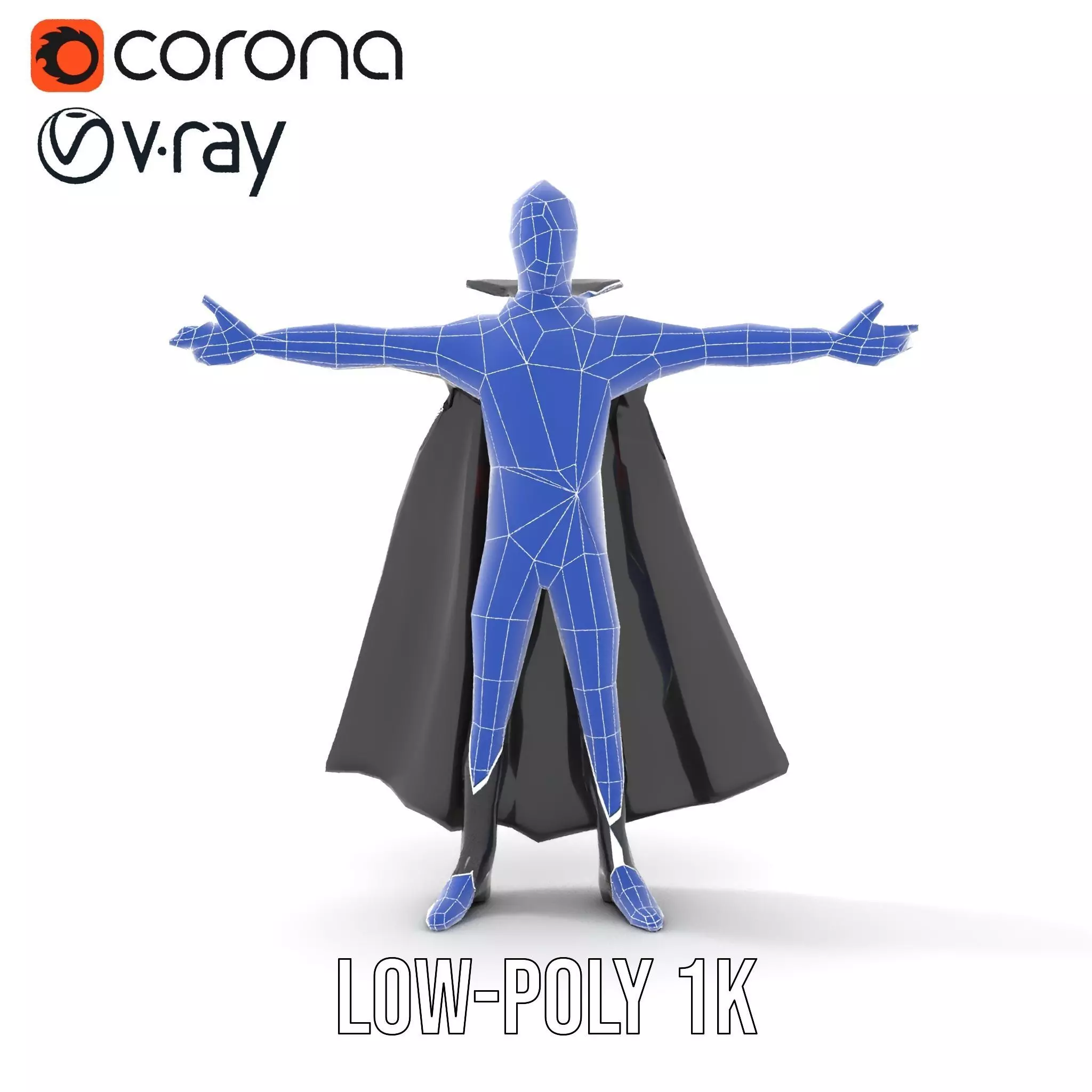 Vampire Character Model Pack Low-poly 3D model_14