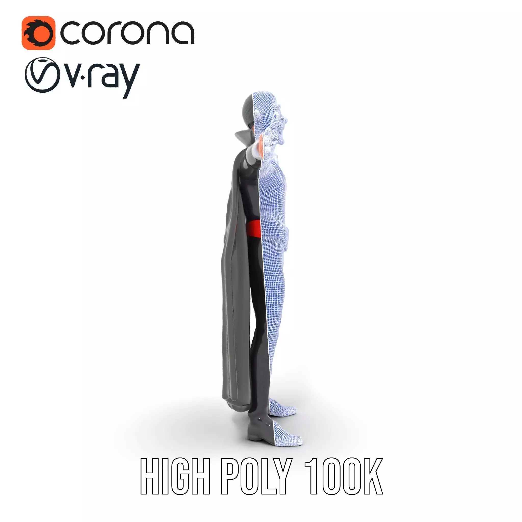 Vampire Character Model Pack Low-poly 3D model_33