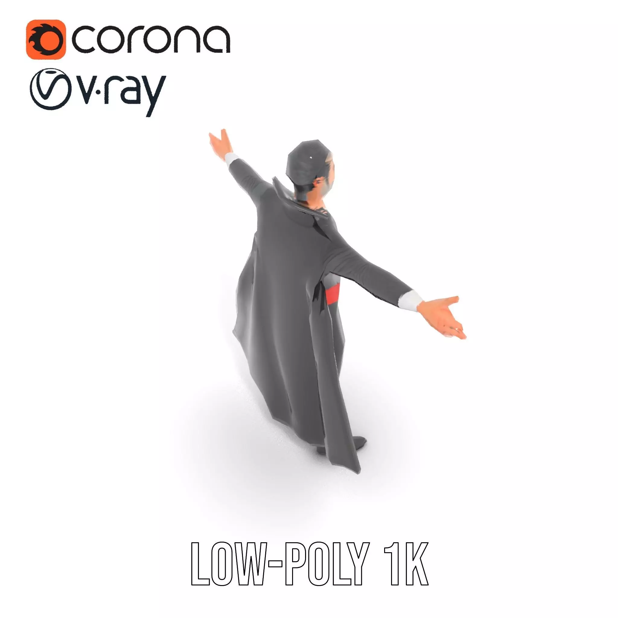 Vampire Character Model Pack Low-poly 3D model_17