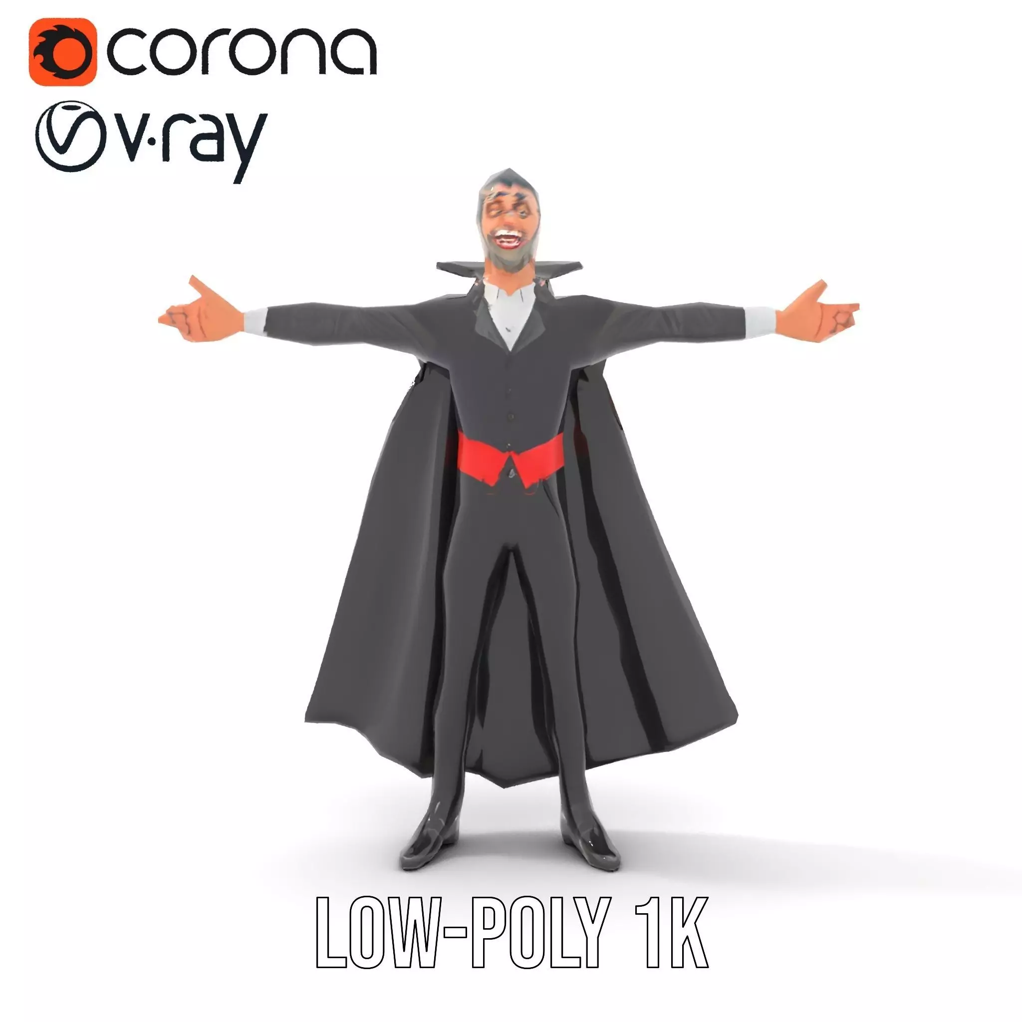 Vampire Character Model Pack Low-poly 3D model_26