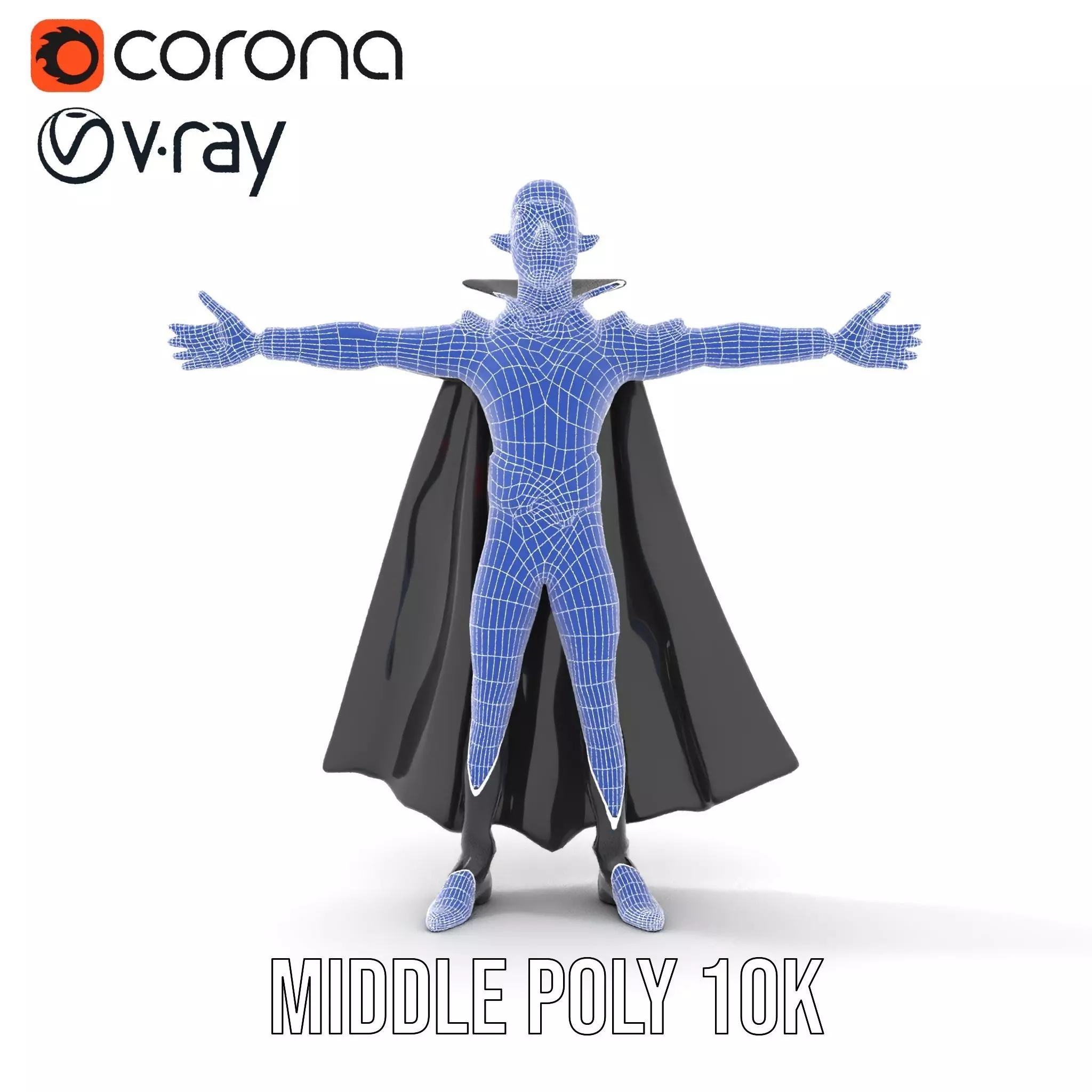 Vampire Character Model Pack Low-poly 3D model_28