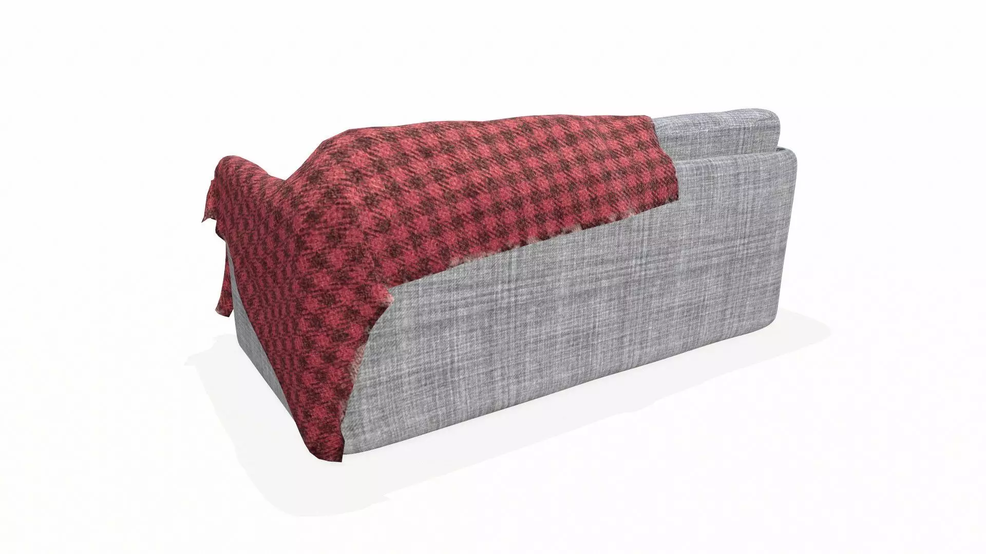 Vintage Sofa PBR Textured Low-poly 3D model_6