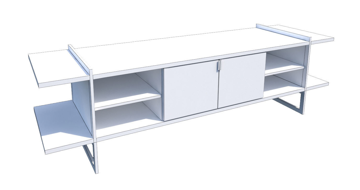 TV Stand-03 3D model_4