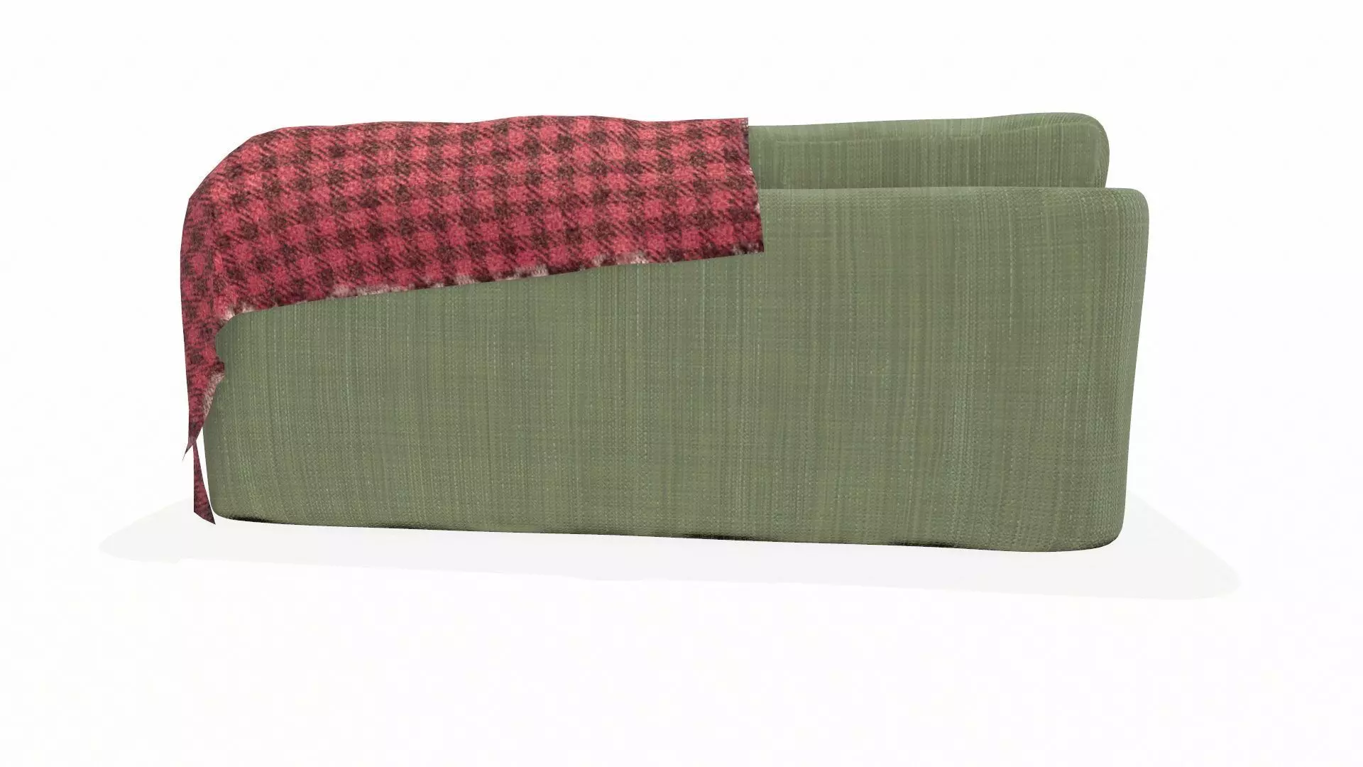 Vintage Sofa PBR Textured Low-poly 3D model_3