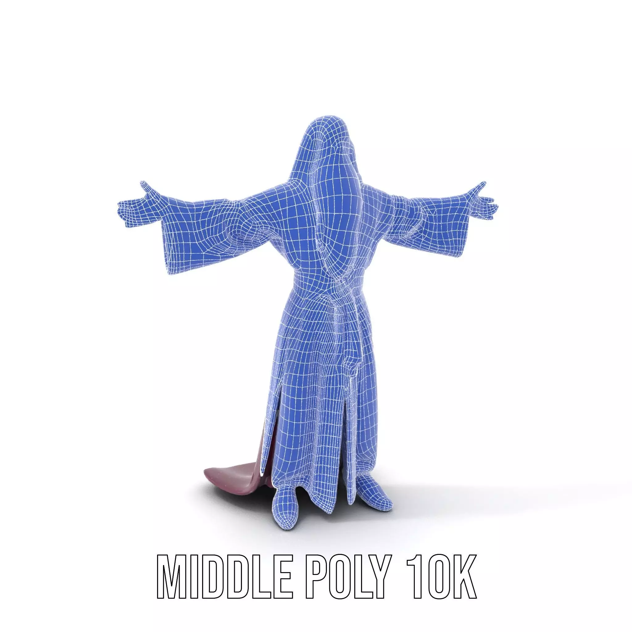 Wizard Character Model Pack with Purple Robe Low-poly 3D model_25