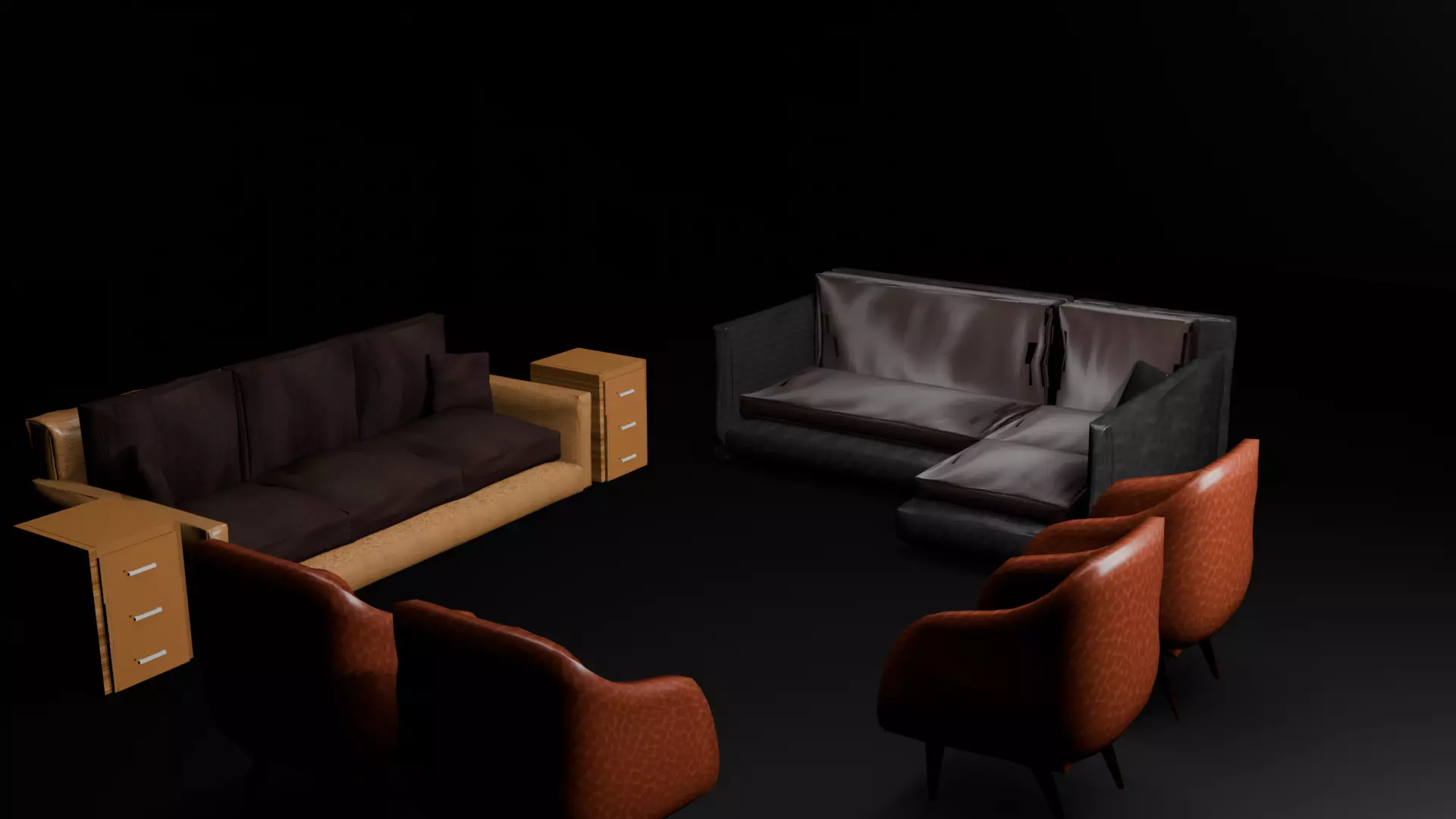 3d furniture pack free Free 3D model