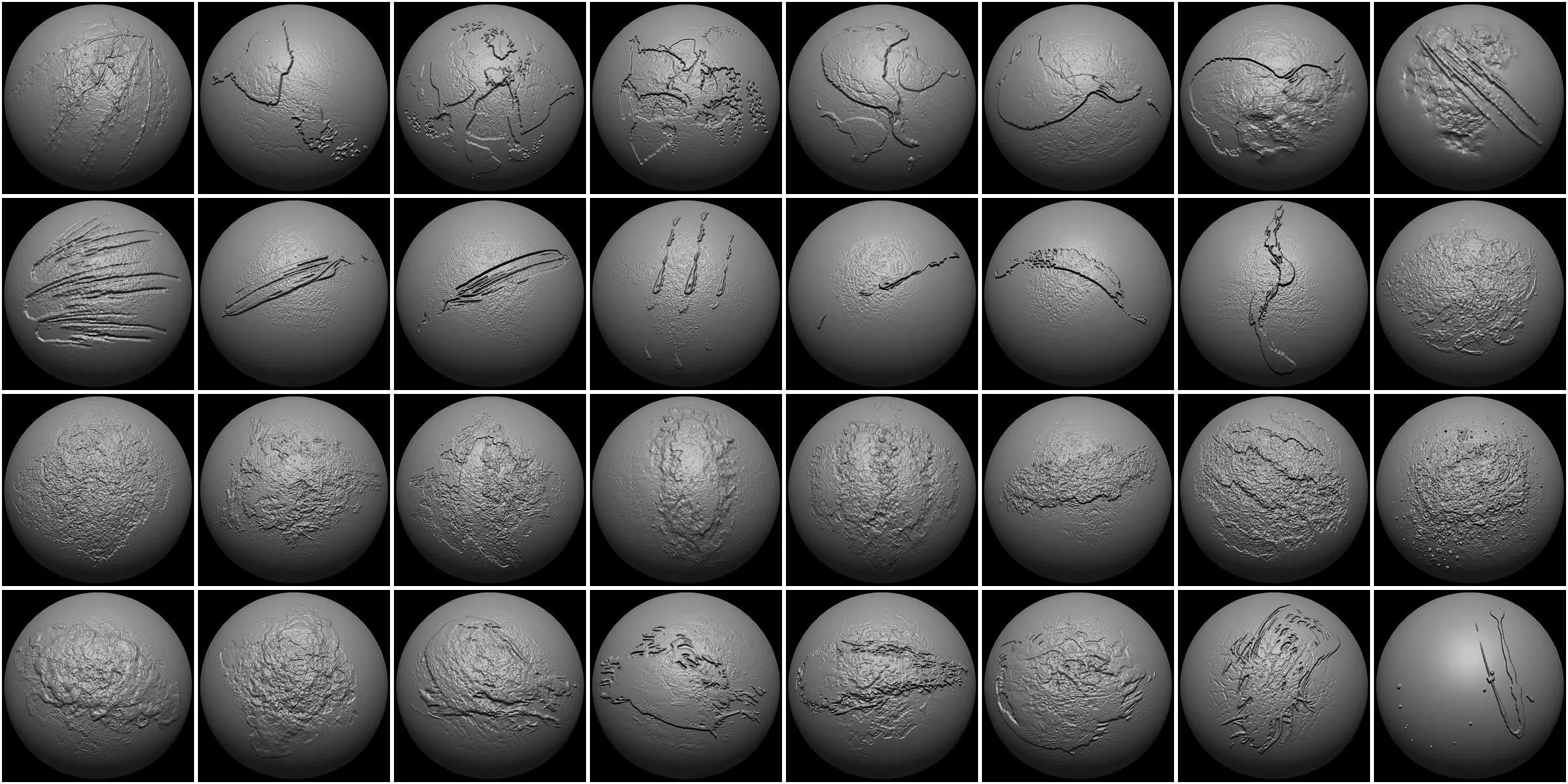 Bone Brush-Blender vdm-Zbrush VDM 3D model_4