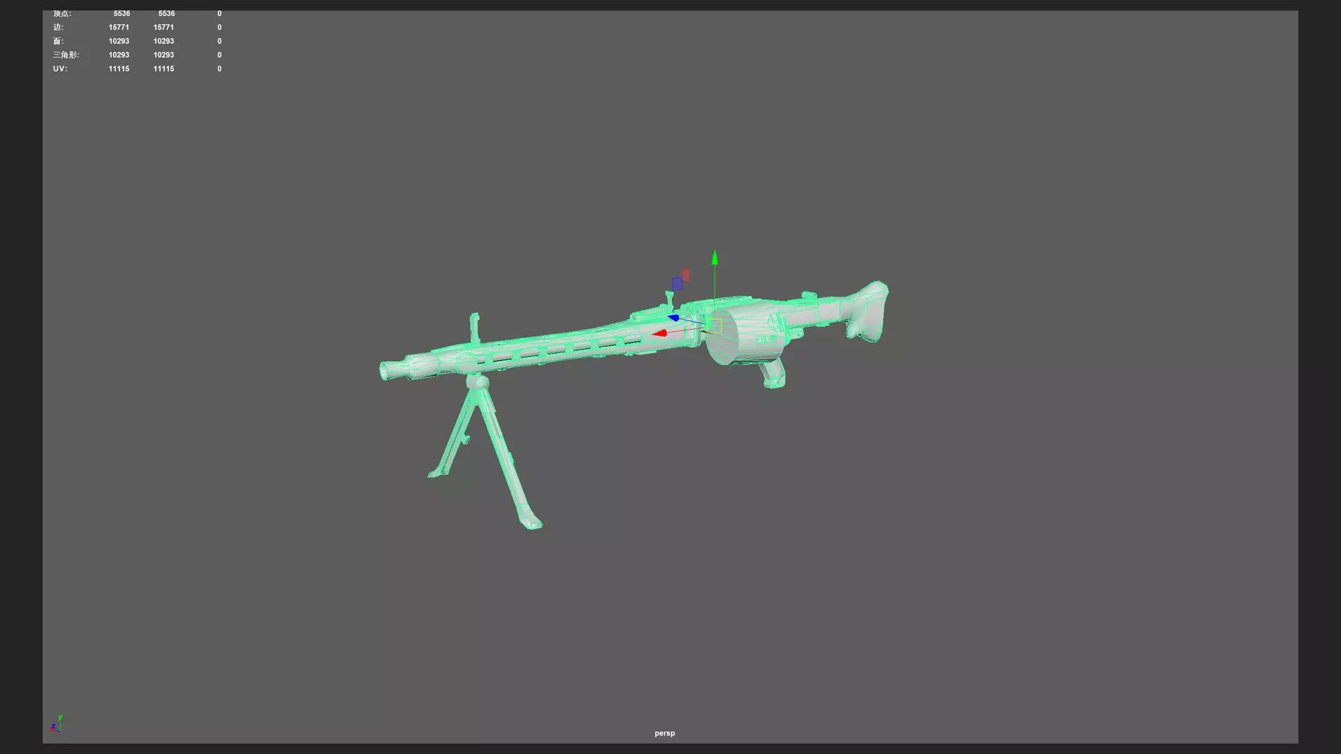 Pistol 3D Model 023 Low-poly 3D model_13