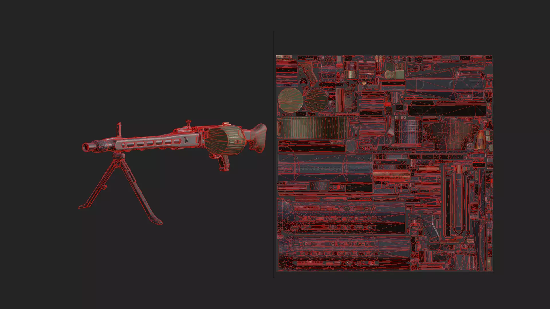 Pistol 3D Model 023 Low-poly 3D model_12