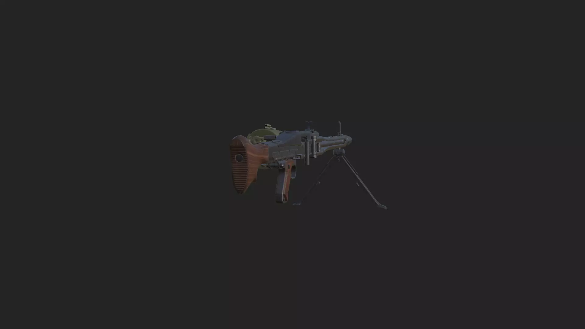 Pistol 3D Model 023 Low-poly 3D model_4