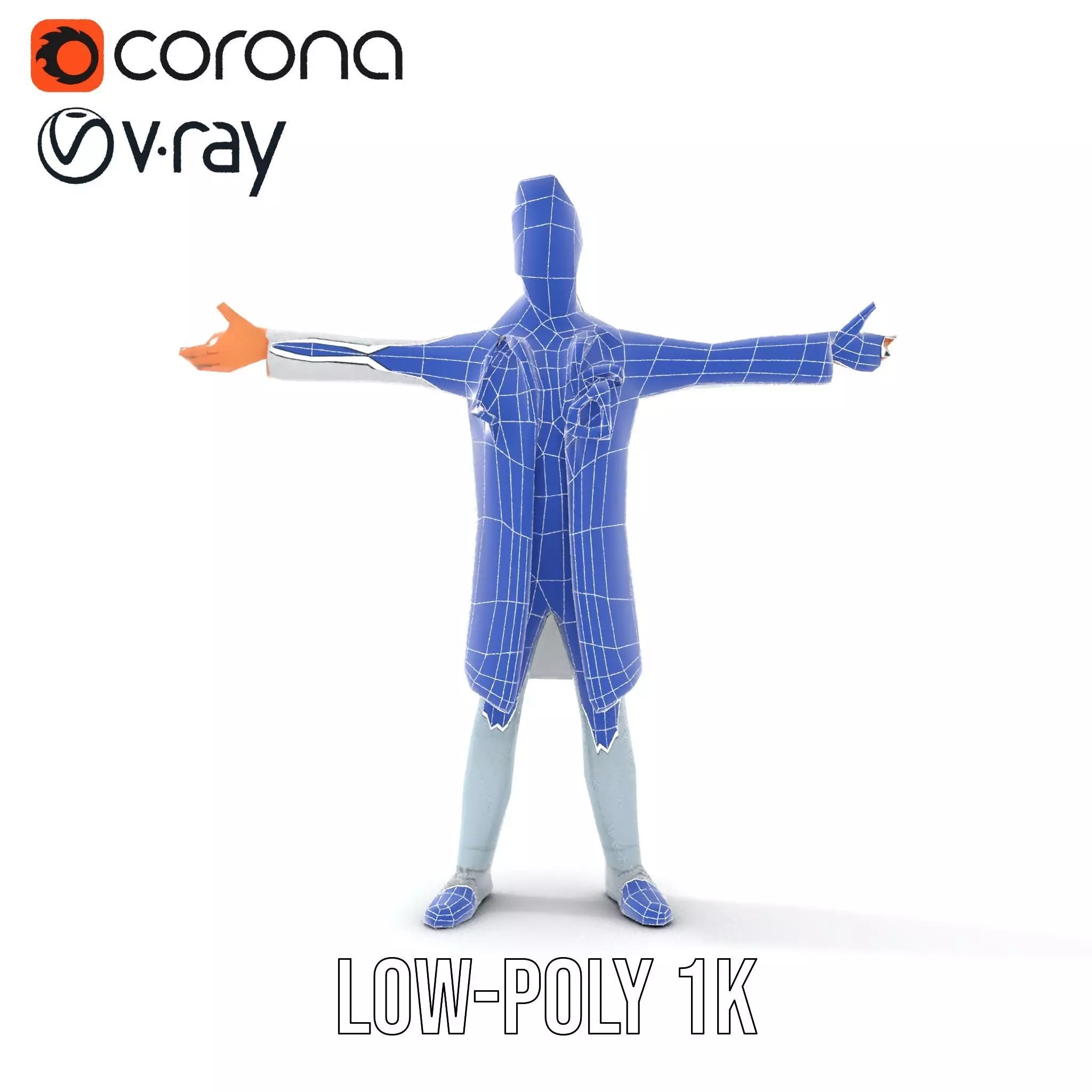 Animated Doctor Character Model Pack with Medical Accessories Low-poly 3D model_11