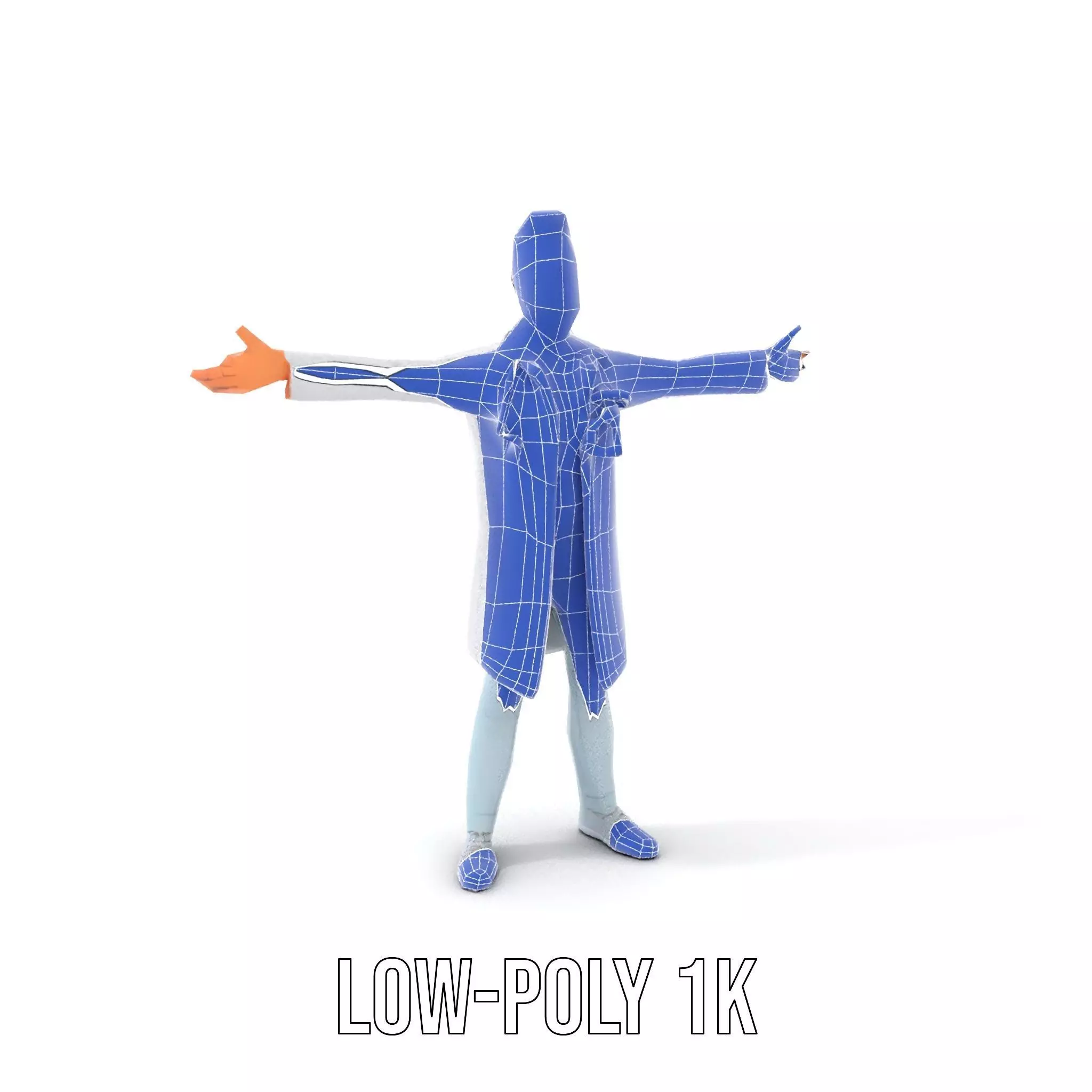 Animated Doctor Character Model Pack with Medical Accessories Low-poly 3D model_28