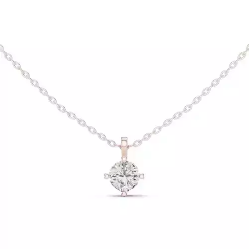 Solitaire Cushion Diamond Pendant Woman Necklace 3dm STL Video 3D print model