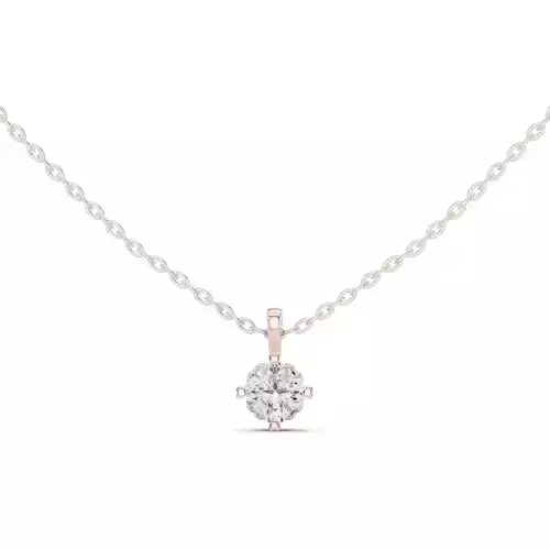 Solitaire Cushion Diamond Pendant Woman Necklace 3dm STL Video 3D print model