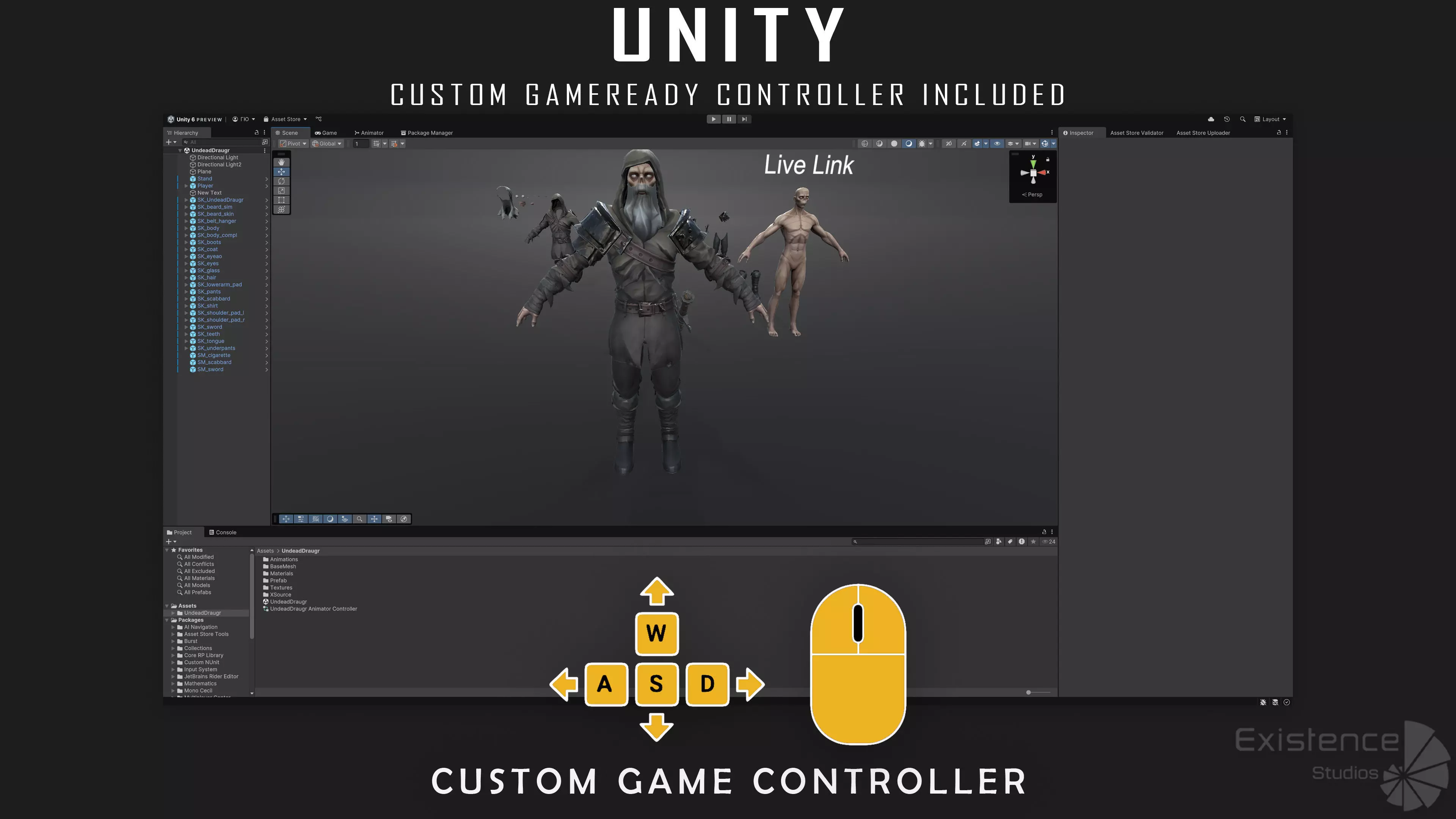 Old Undead Draugr - Stylized Zombie Warrior - Norse Fantasy - 72 Low-poly 3D model_32