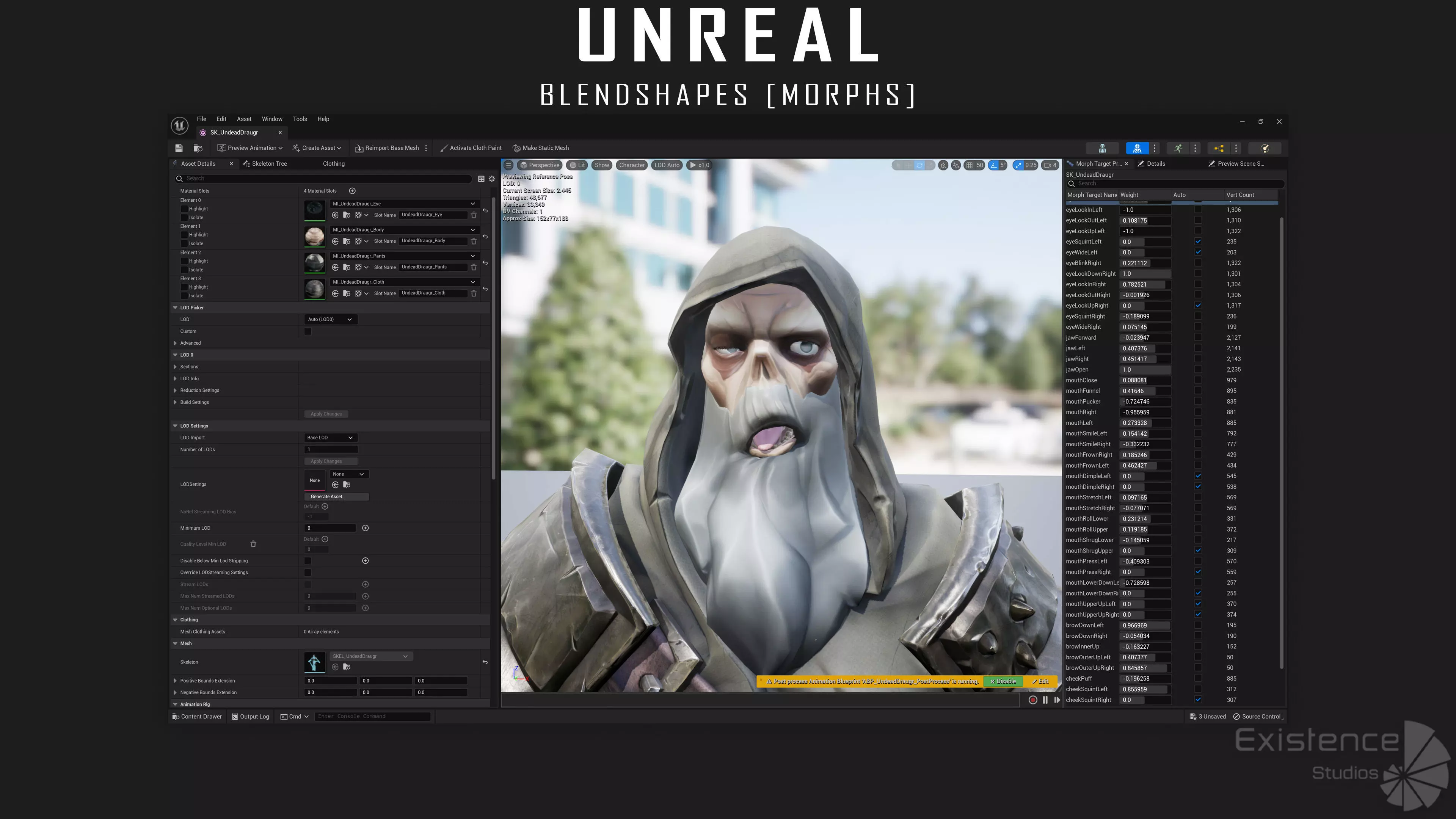 Old Undead Draugr - Stylized Zombie Warrior - Norse Fantasy - 72 Low-poly 3D model_29