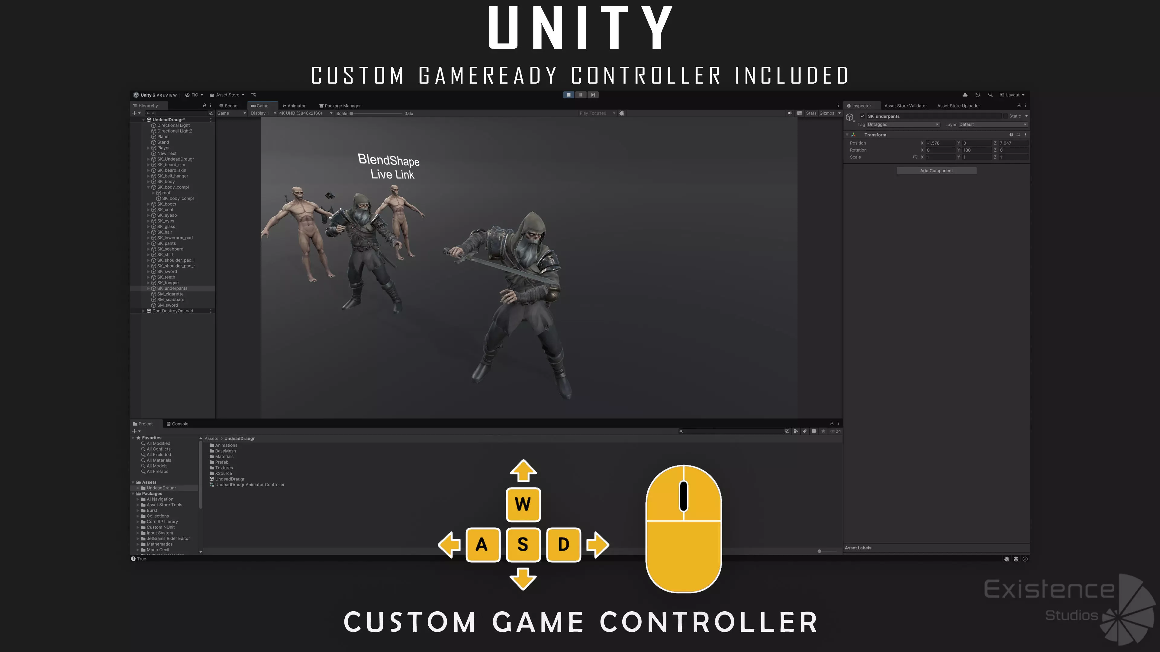 Old Undead Draugr - Stylized Zombie Warrior - Norse Fantasy - 72 Low-poly 3D model_31