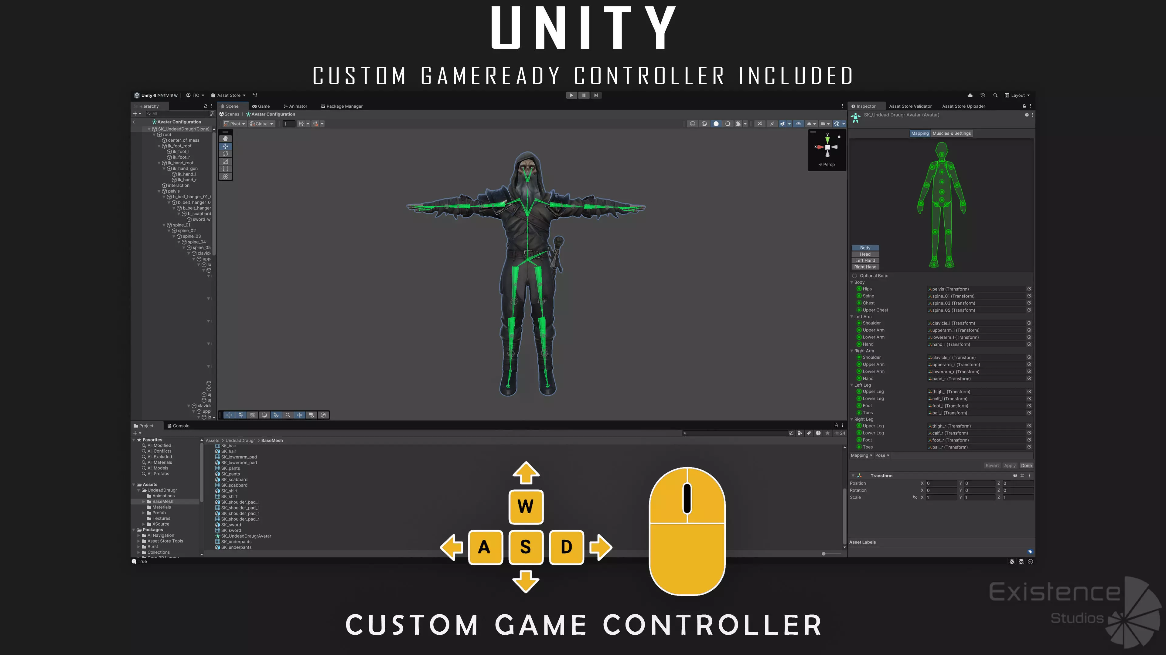 Old Undead Draugr - Stylized Zombie Warrior - Norse Fantasy - 72 Low-poly 3D model_33