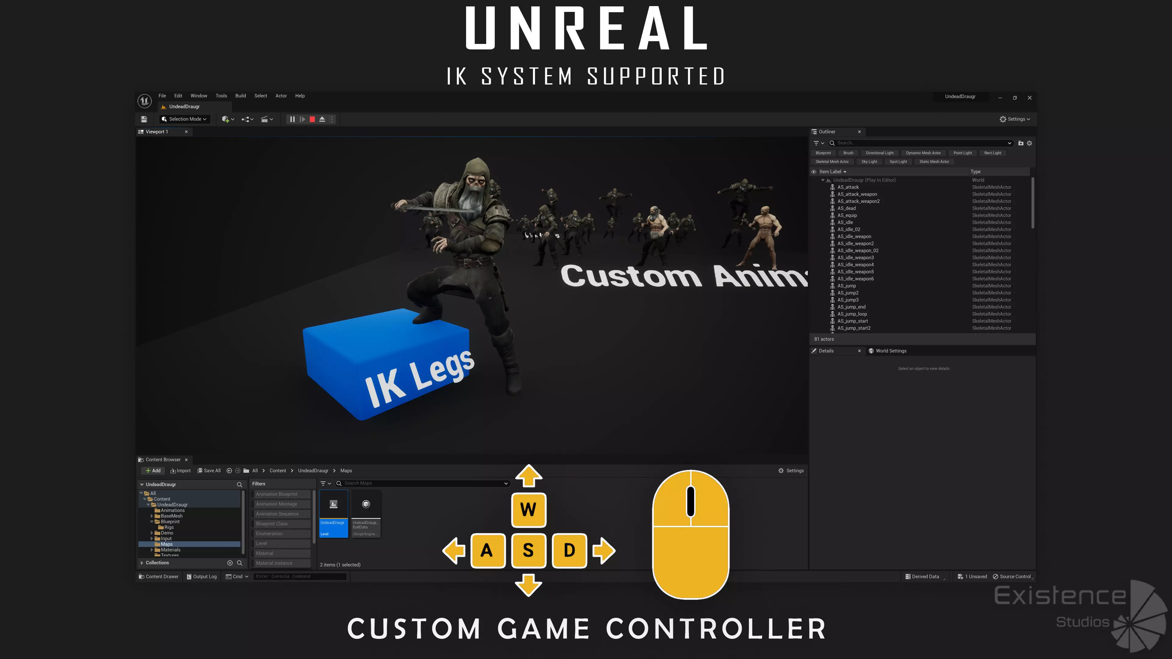 Old Undead Draugr - Stylized Zombie Warrior - Norse Fantasy - 72 Low-poly 3D model_28