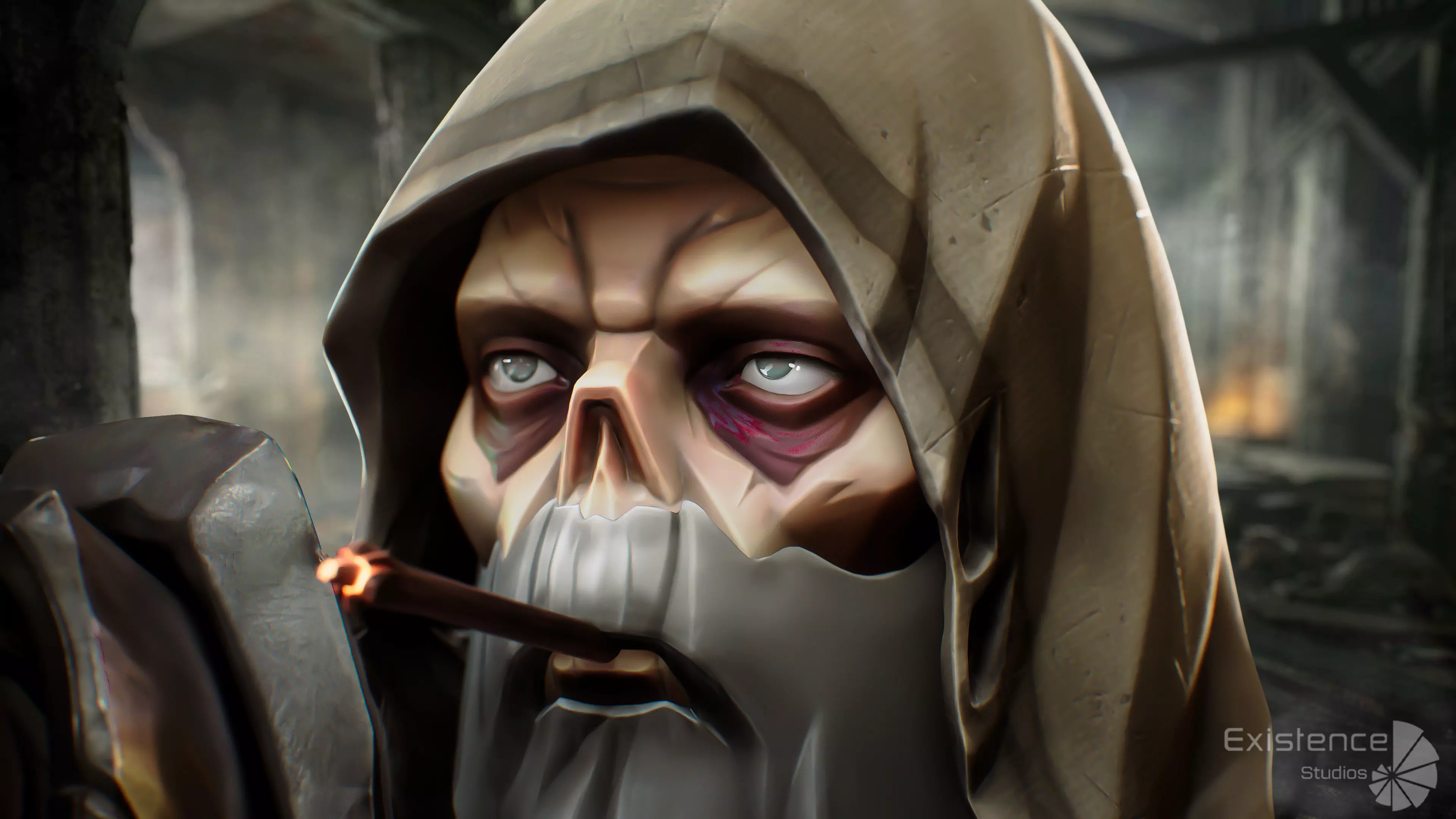 Old Undead Draugr - Stylized Zombie Warrior - Norse Fantasy - 72 Low-poly 3D model_19