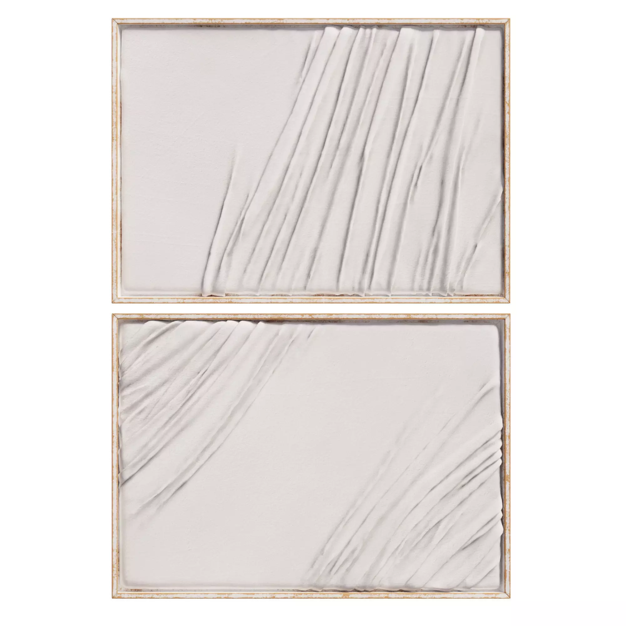 Wood Dimensional Wavy Wall Decor 3D model_0