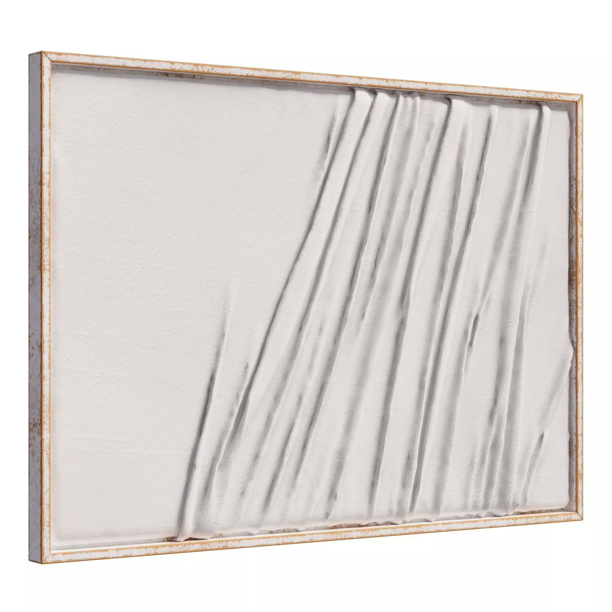 Wood Dimensional Wavy Wall Decor 3D model_2