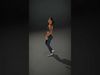 Athletic Female Pose Model Pack Low-poly 3D model_2