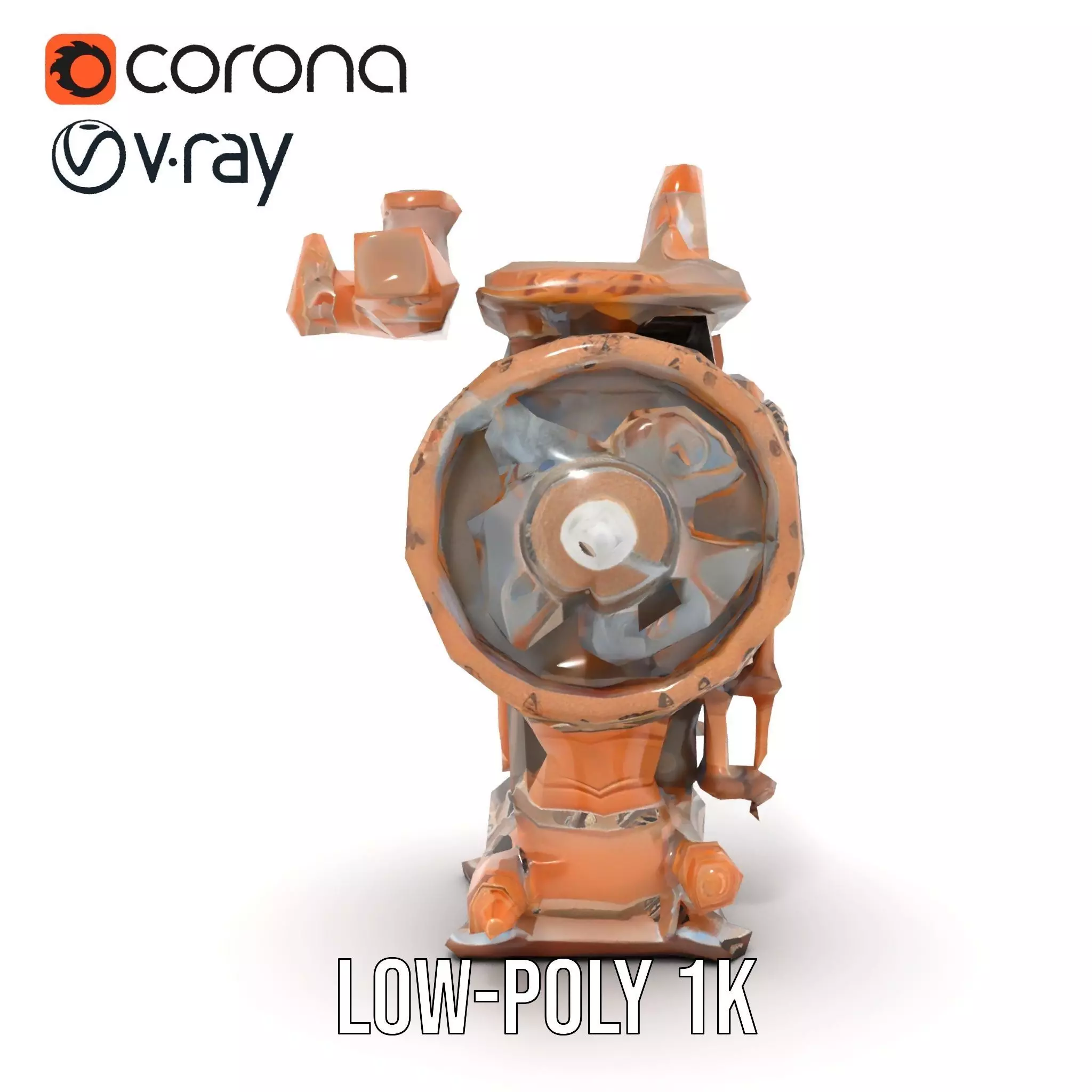 Steampunk Engine Model Pack with Intricate Detailing Low-poly 3D model_29