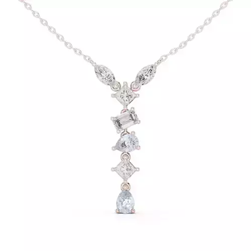 Pear Emerald Princess Marquise Diamond Pendant  3dm STL Video