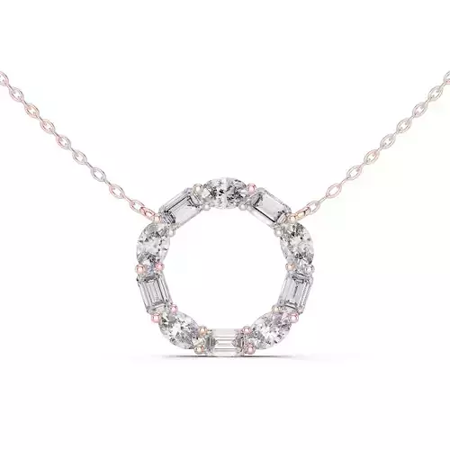 Round  Diamond Round Ring Pendant Woman 3dm STL Video 3D print model