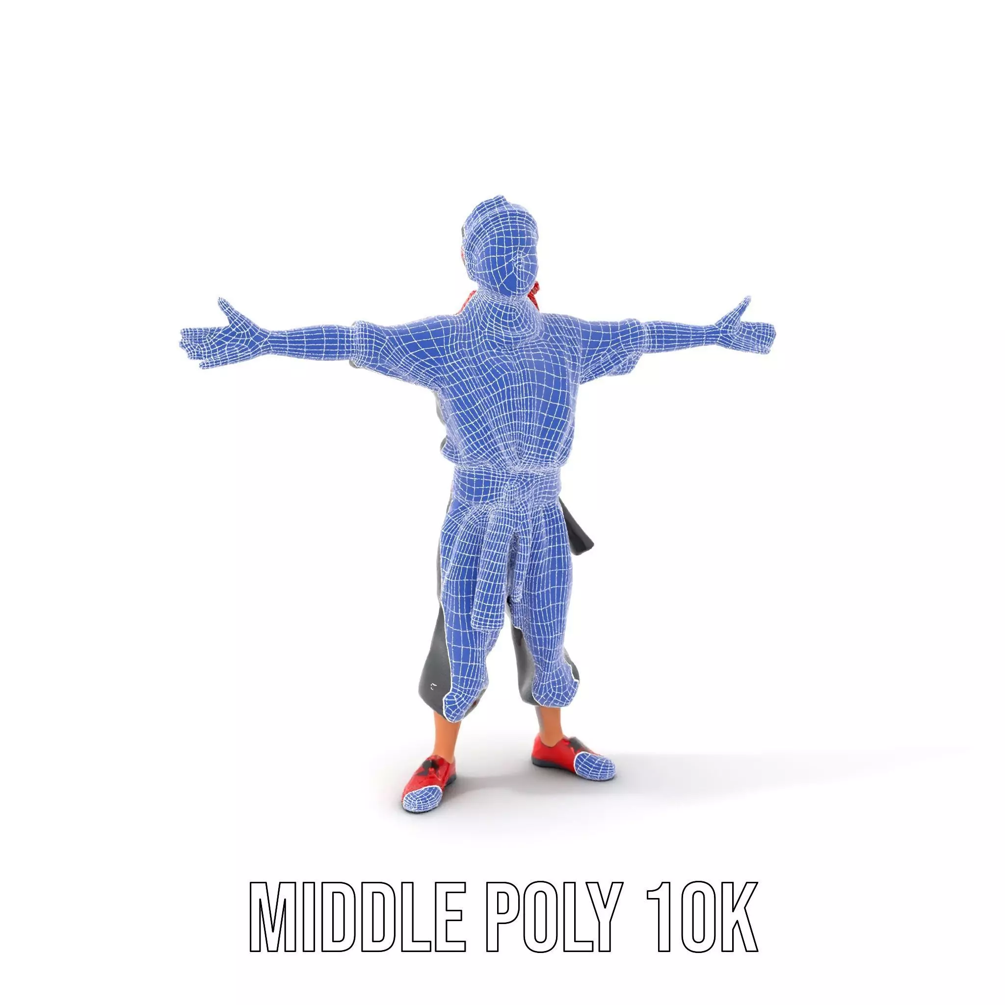 Martial Artist Character Model Pack with Dynamic Outfit Low-poly 3D model_13